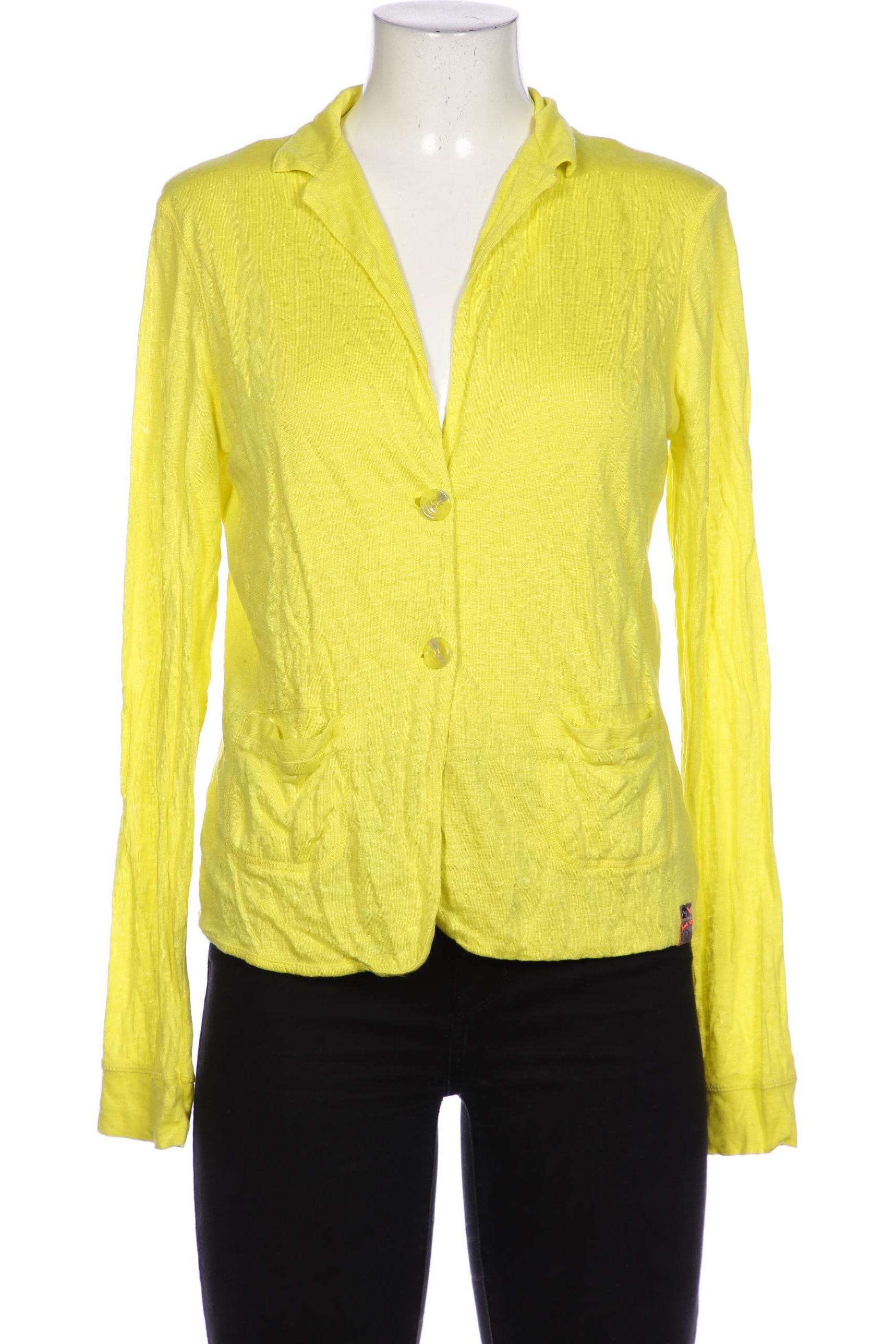 

Comma Damen Strickjacke, gelb, Gr. 38