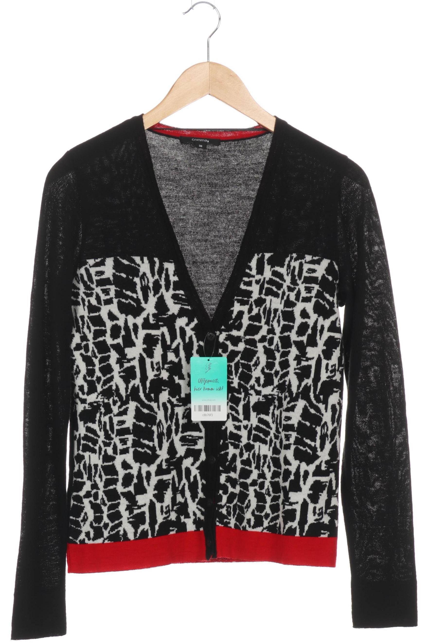 

Comma Damen Strickjacke, schwarz, Gr. 38
