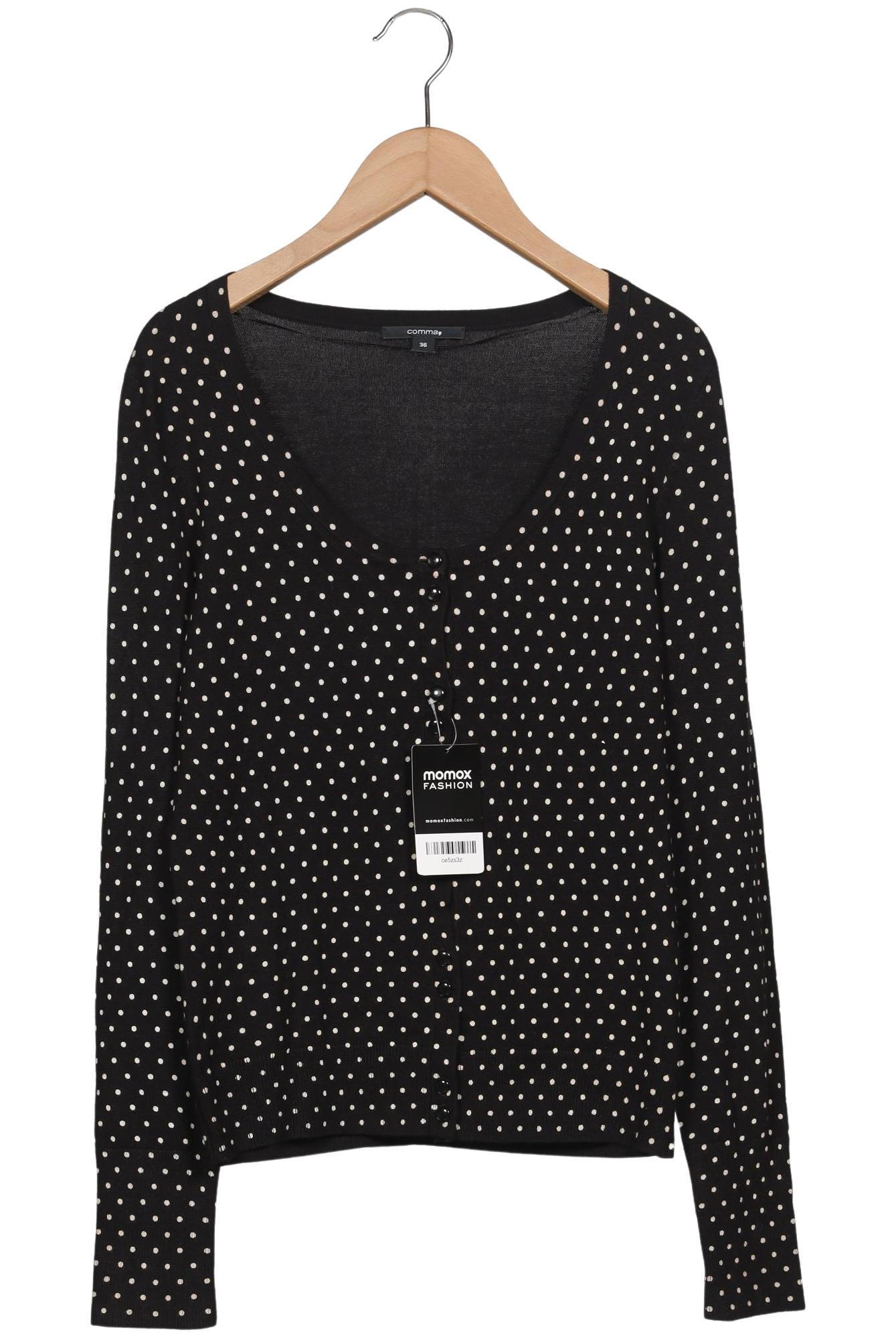 

Comma Damen Strickjacke, schwarz, Gr. 36