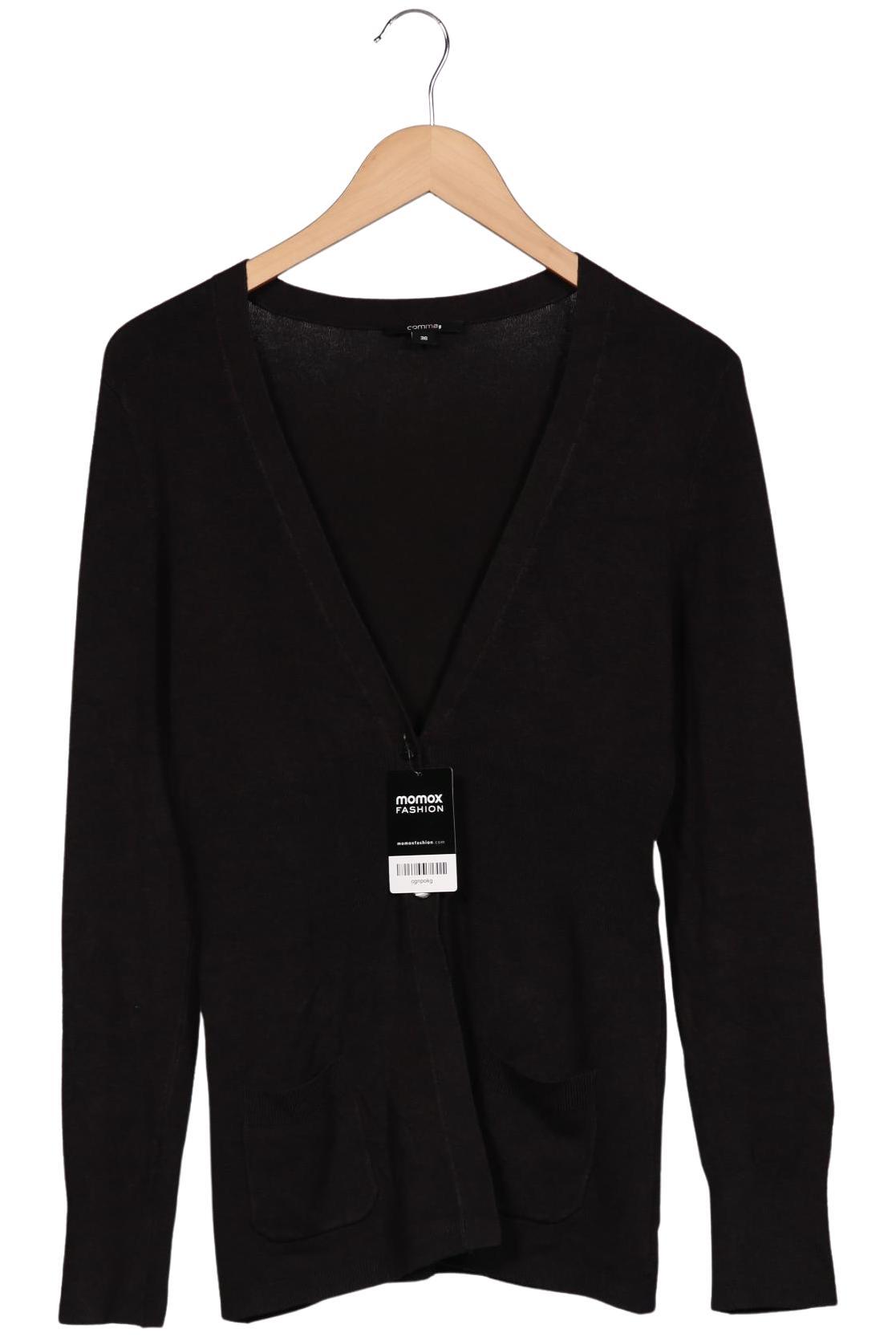 

Comma Damen Strickjacke, schwarz, Gr. 36