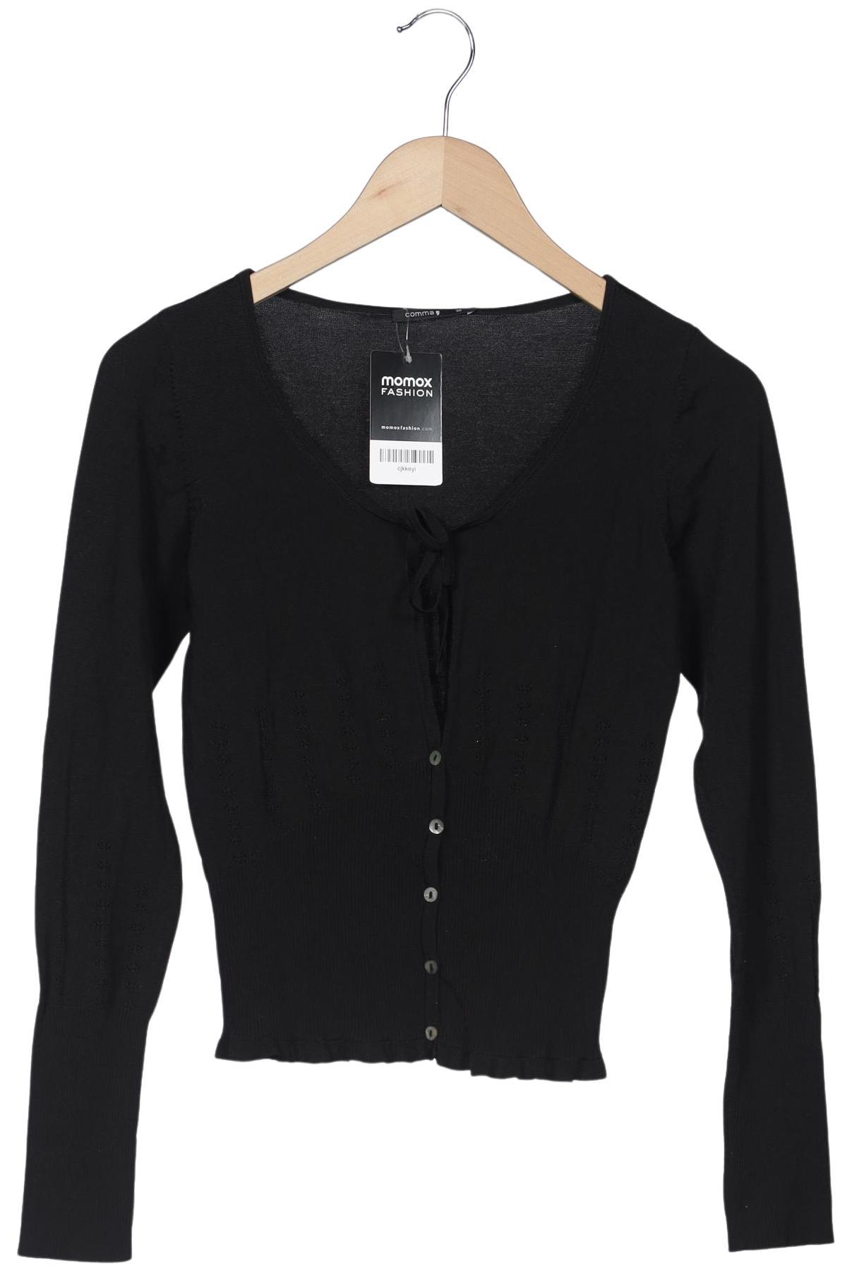 

Comma Damen Strickjacke, schwarz, Gr. 38
