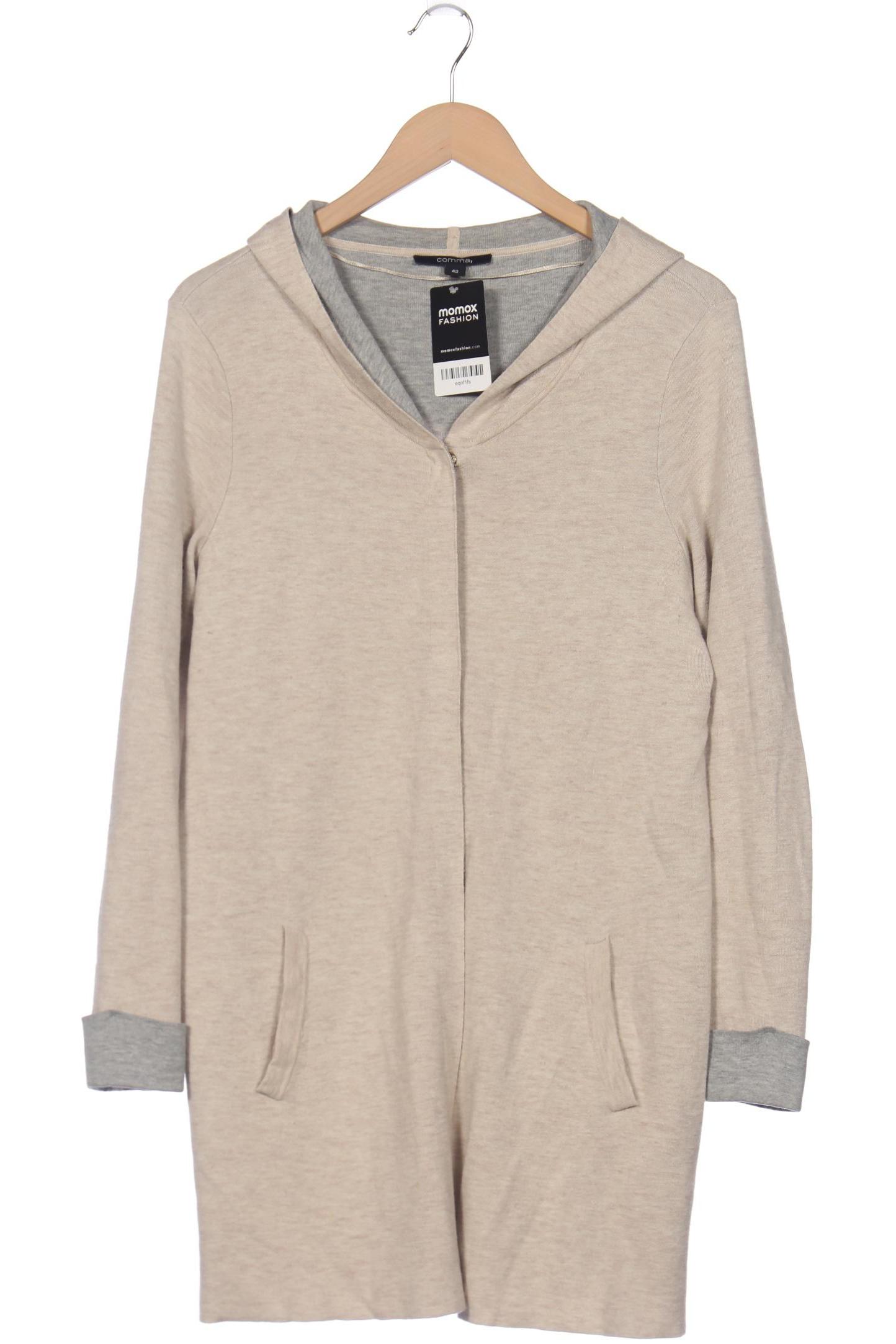 

Comma Damen Strickjacke, beige, Gr. 42