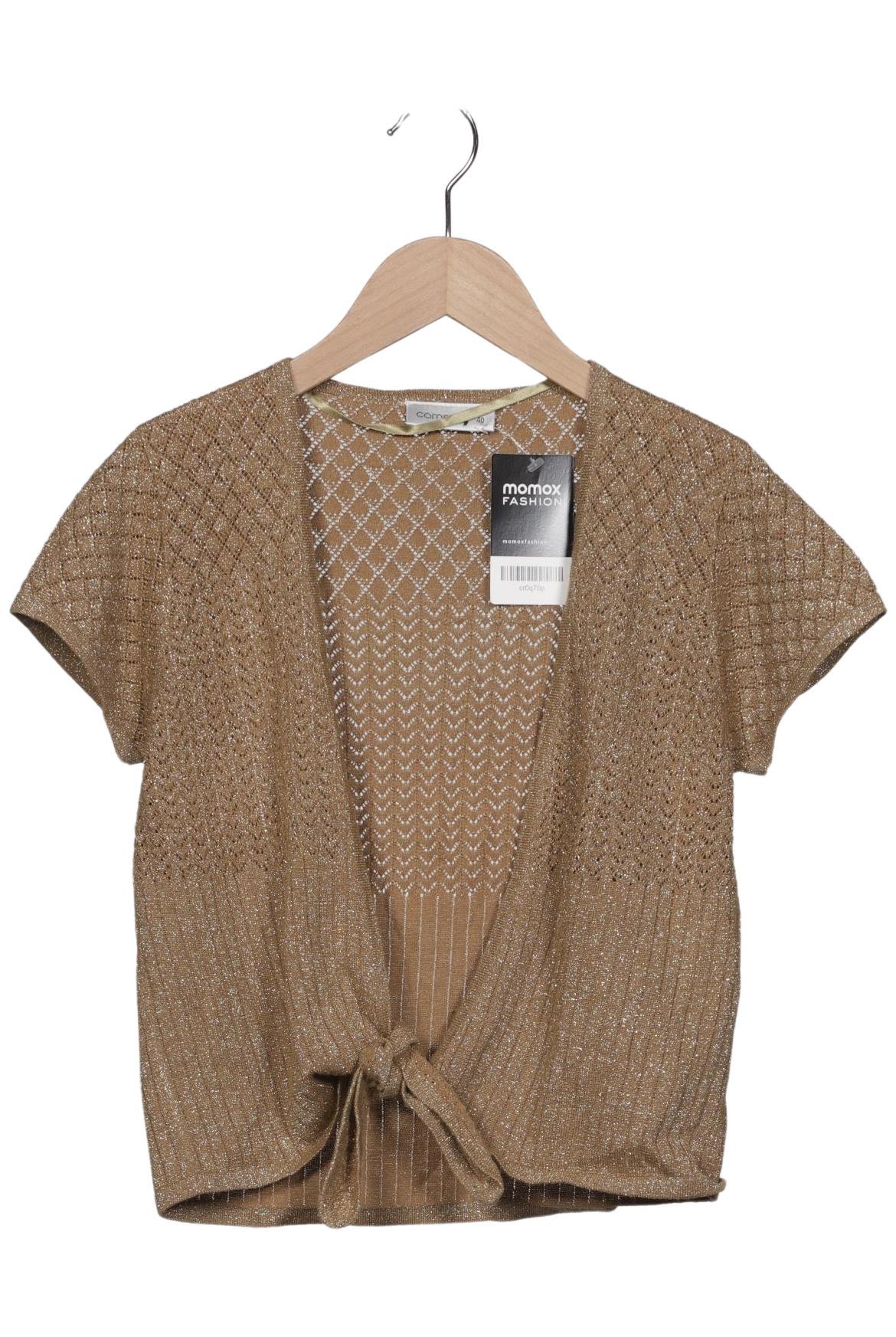 

Comma Damen Strickjacke, beige, Gr. 40