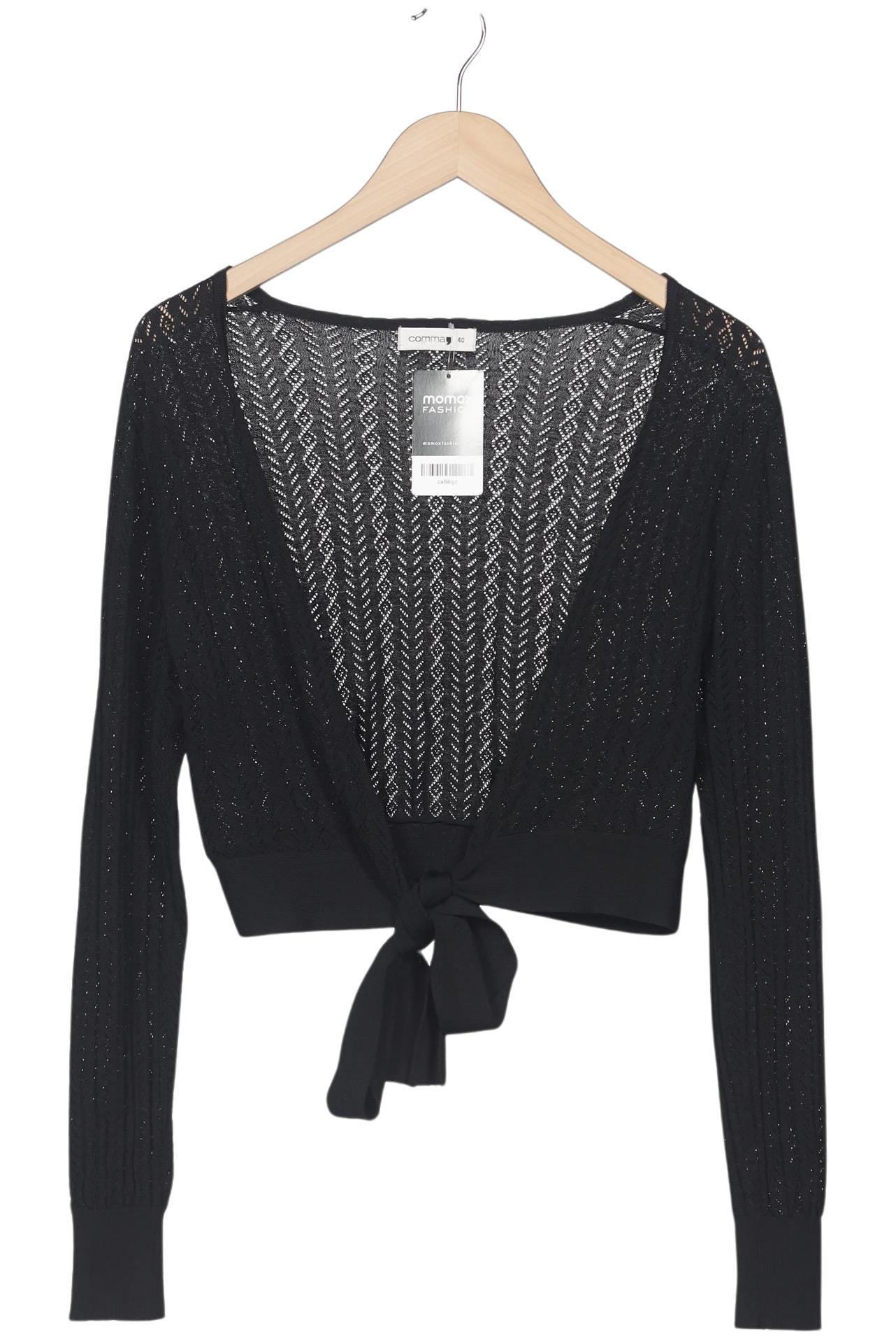 

Comma Damen Strickjacke, schwarz, Gr. 40