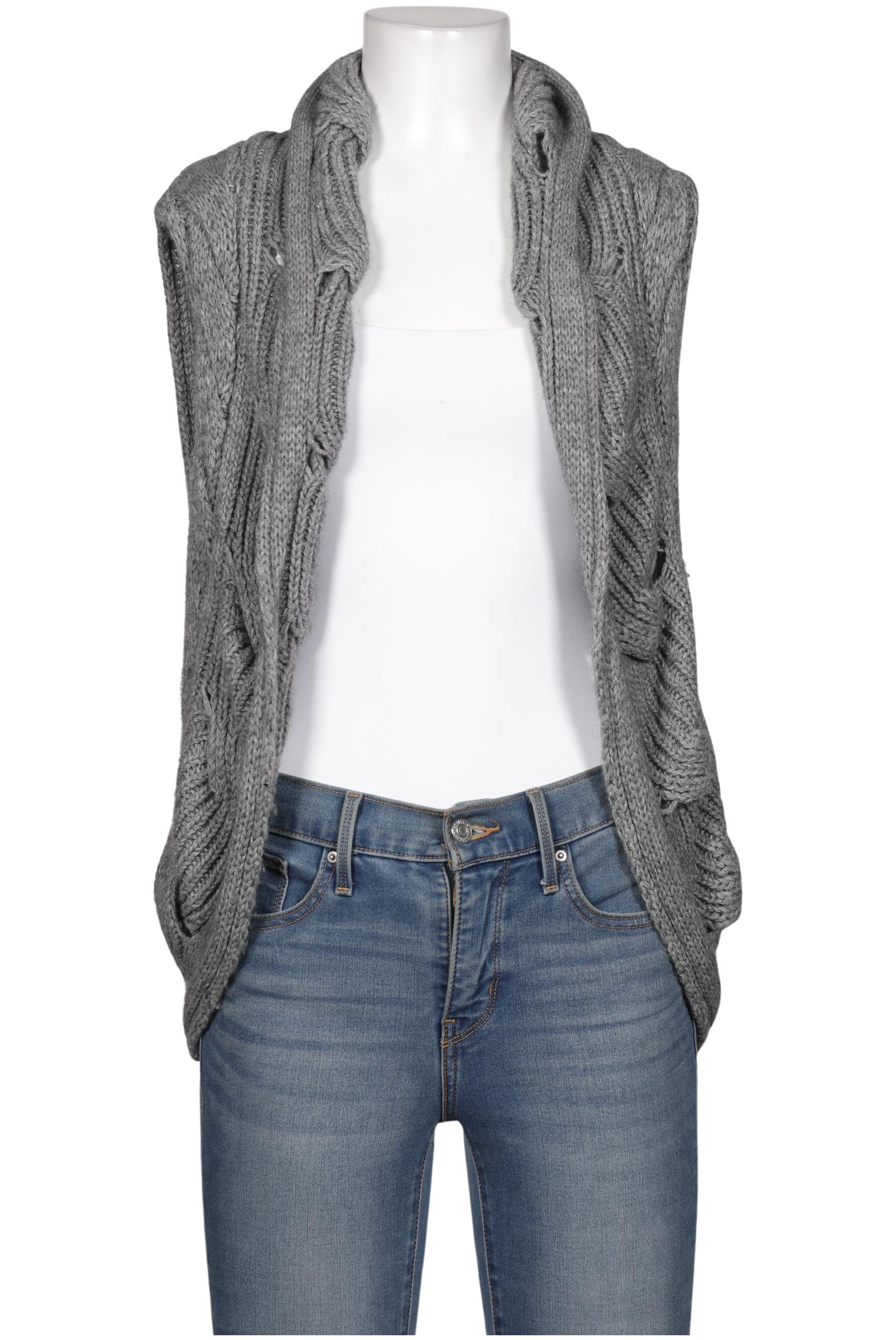 

Comma Damen Strickjacke, grau, Gr. 36