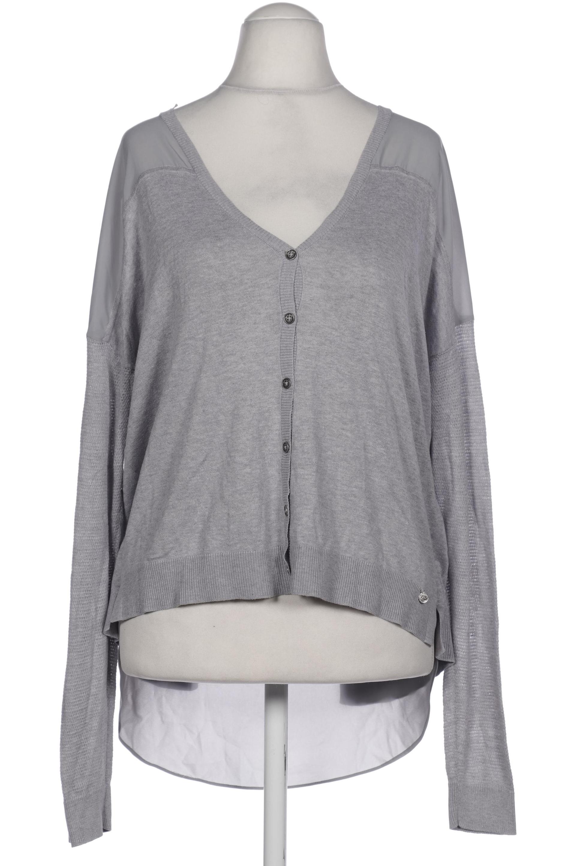 

Comma Damen Strickjacke, grau, Gr. 38