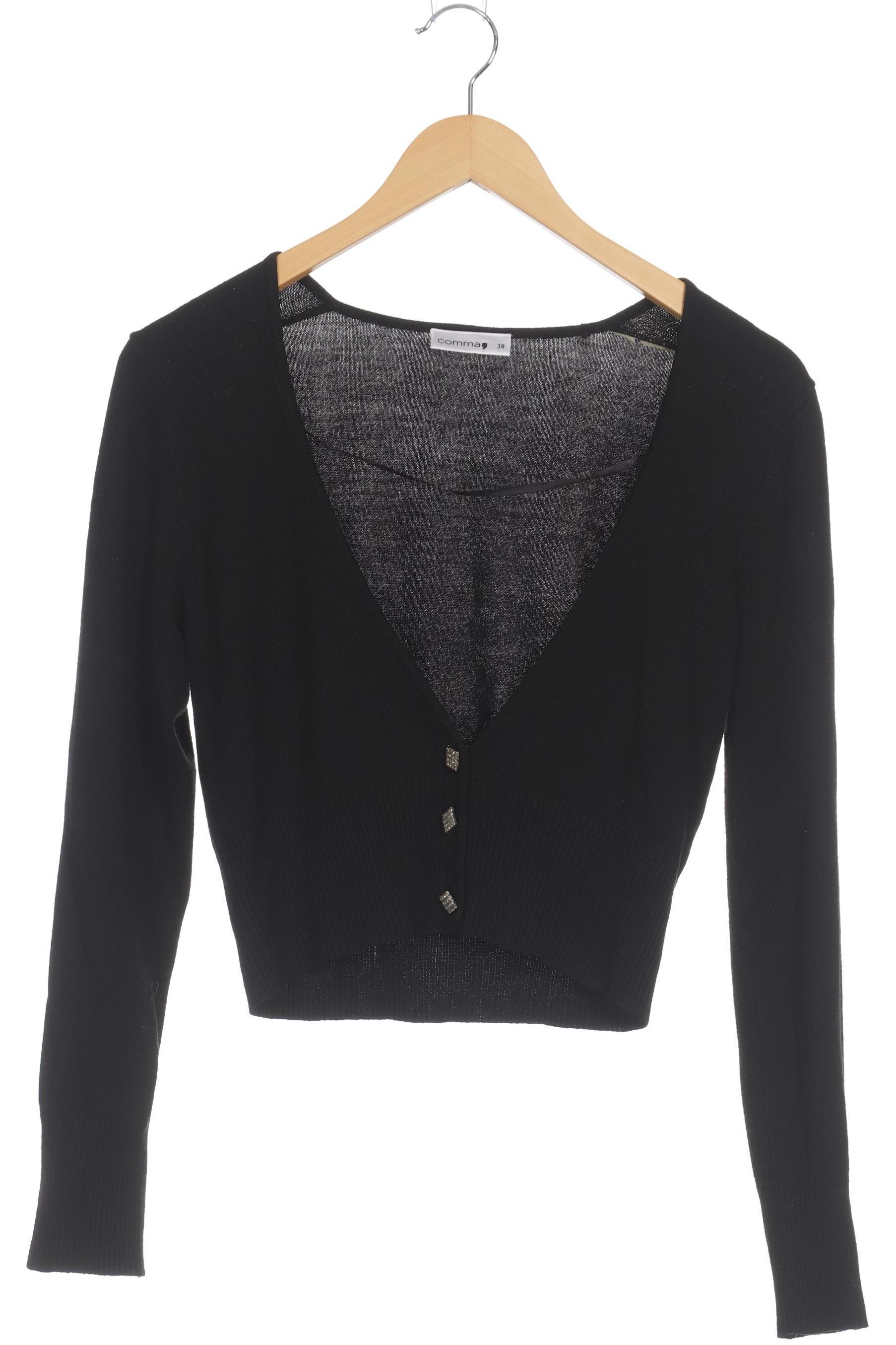 

Comma Damen Strickjacke, schwarz, Gr. 38