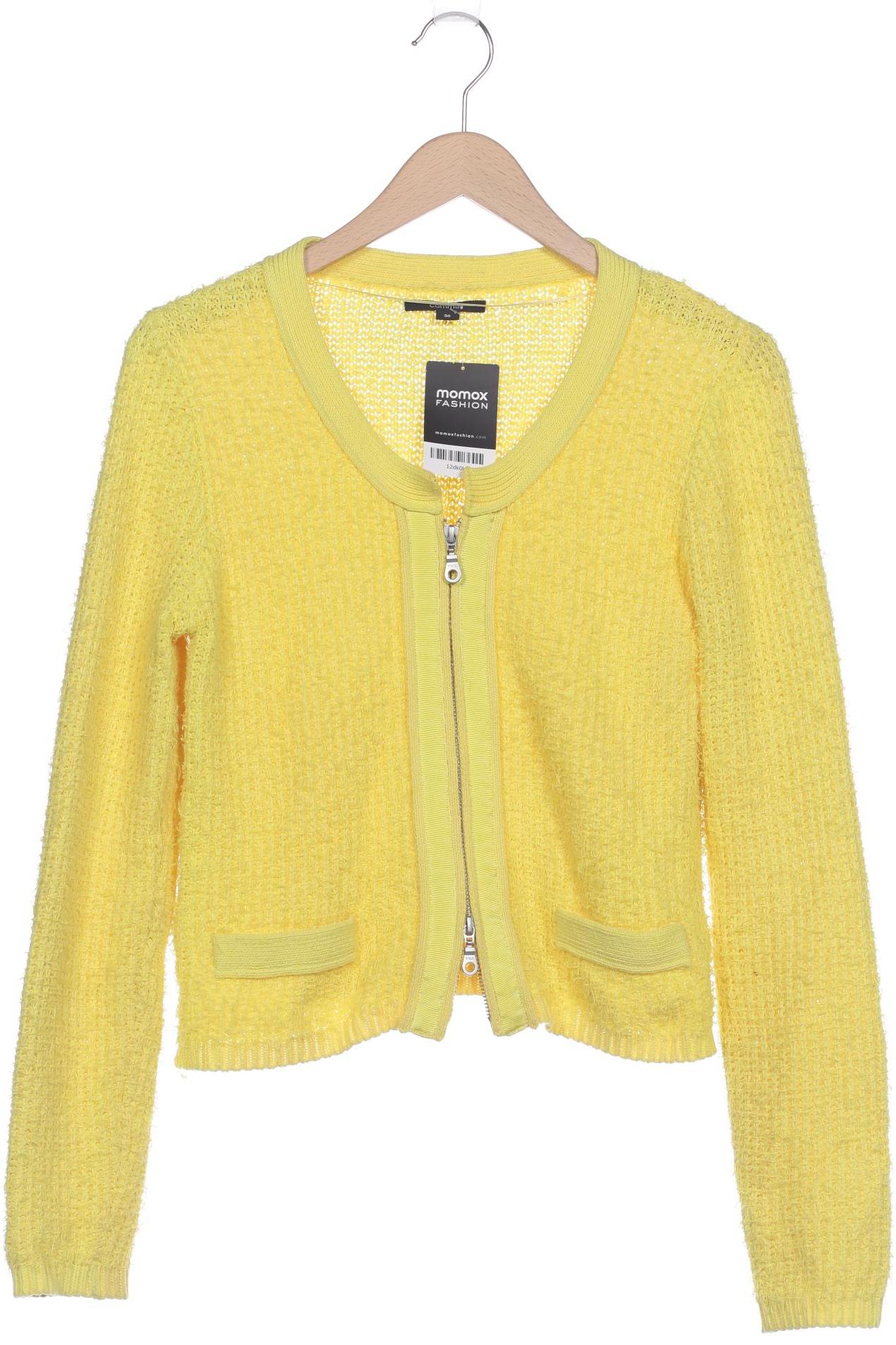 

Comma Damen Strickjacke, gelb, Gr. 36