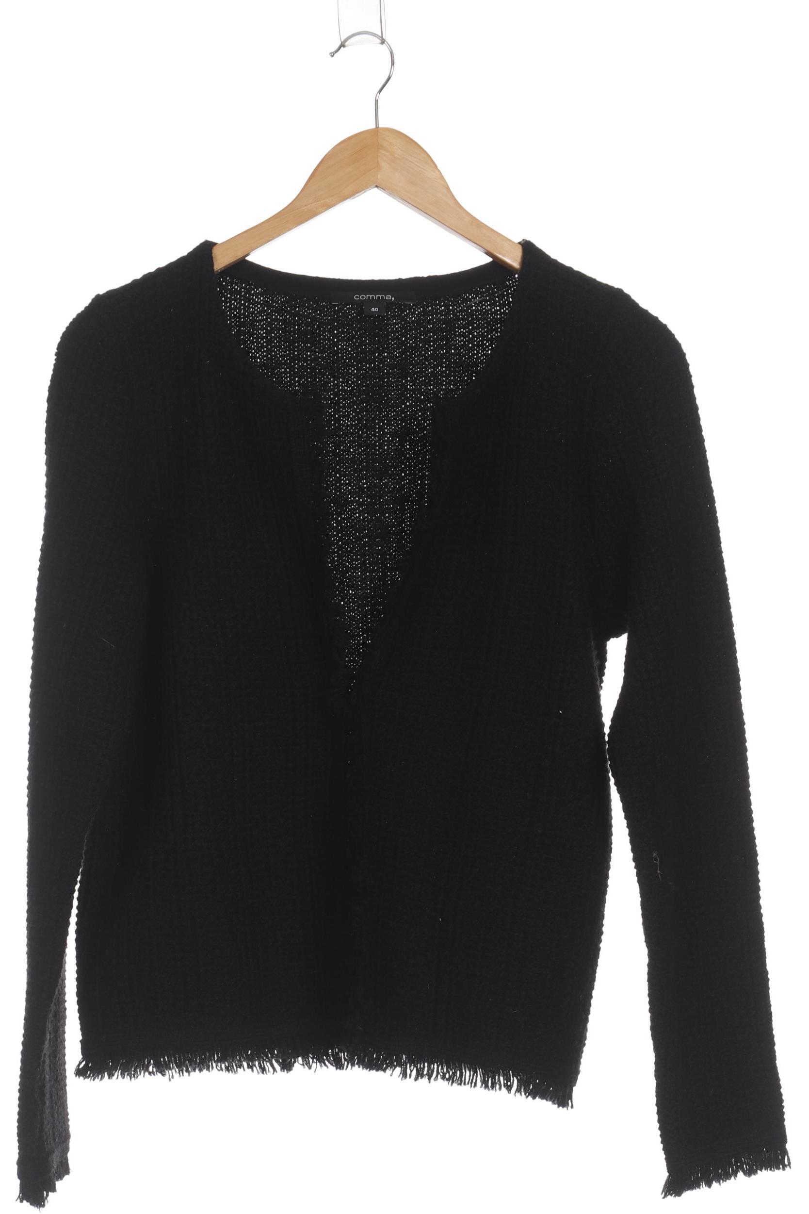 

Comma Damen Strickjacke, schwarz, Gr. 40