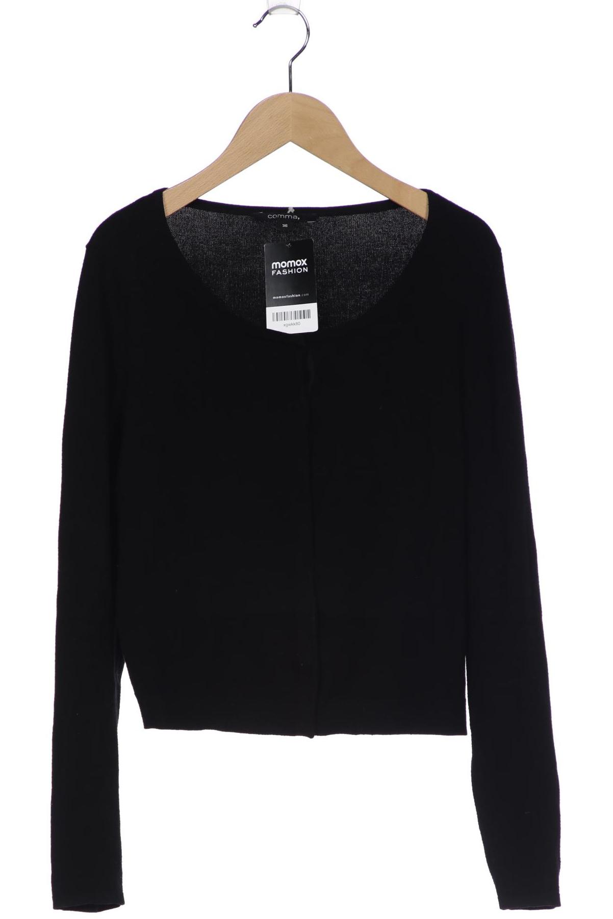 

Comma Damen Strickjacke, schwarz, Gr. 36