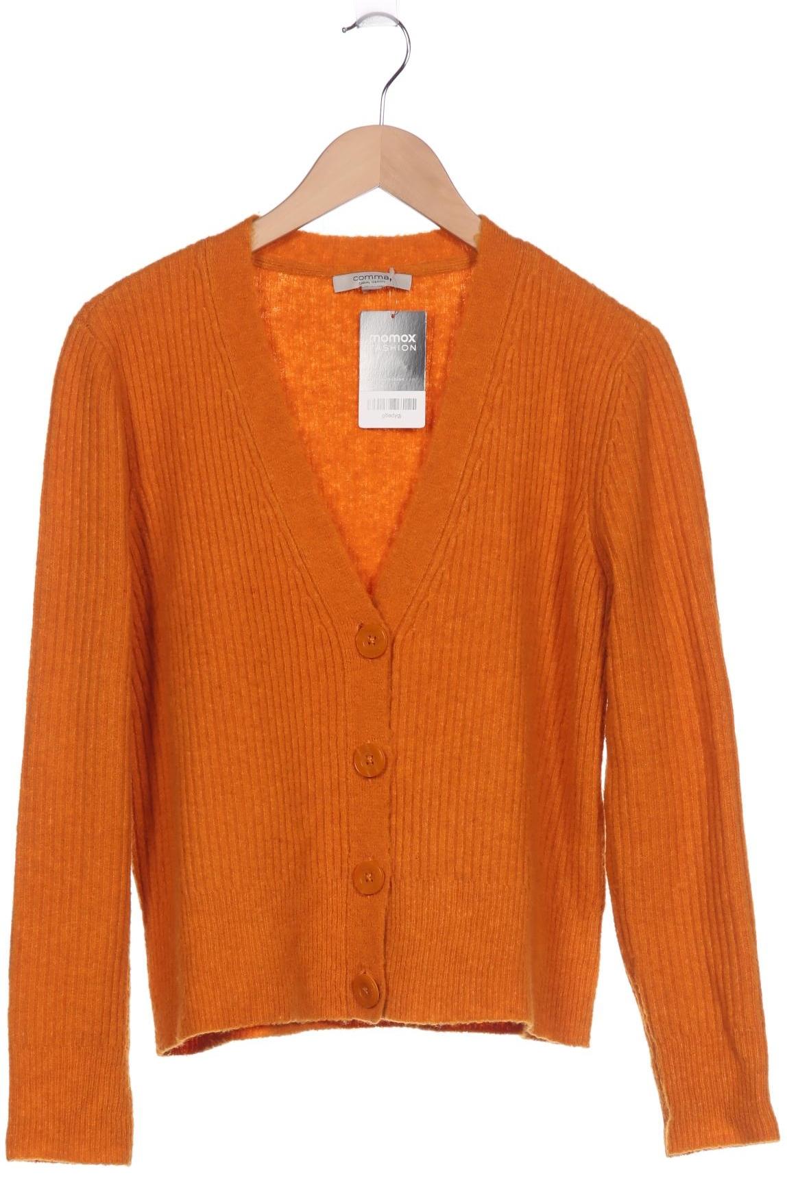 

Comma Damen Strickjacke, orange, Gr. 36