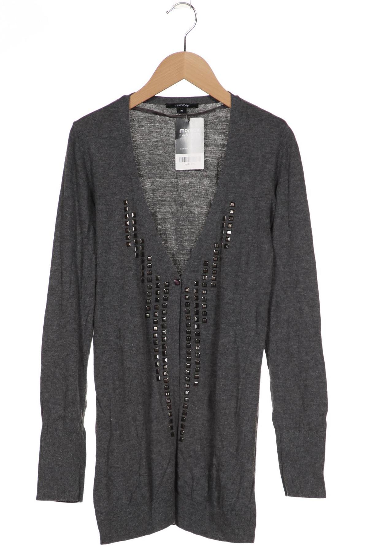 

Comma Damen Strickjacke, grau, Gr. 36