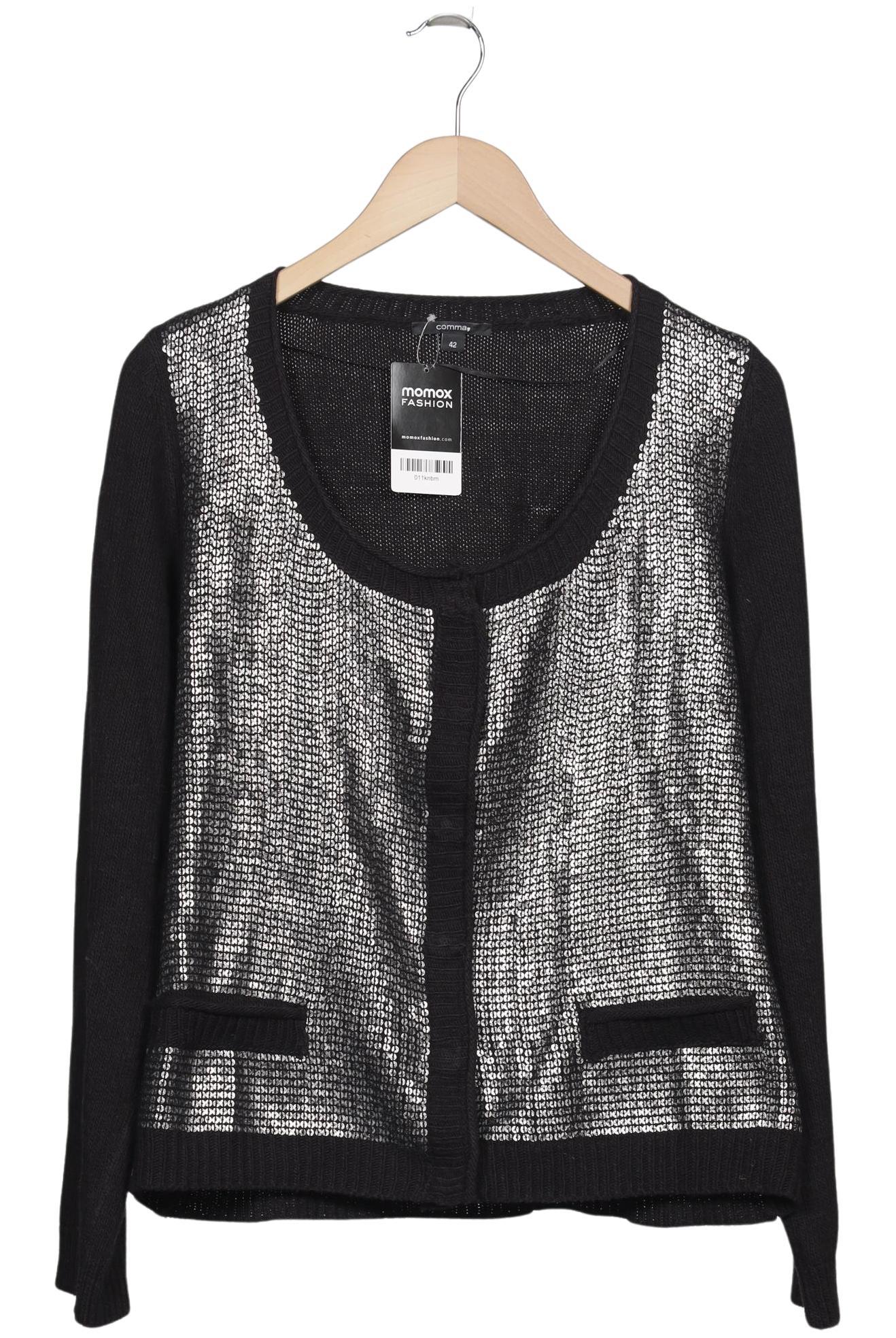 

Comma Damen Strickjacke, schwarz, Gr. 42