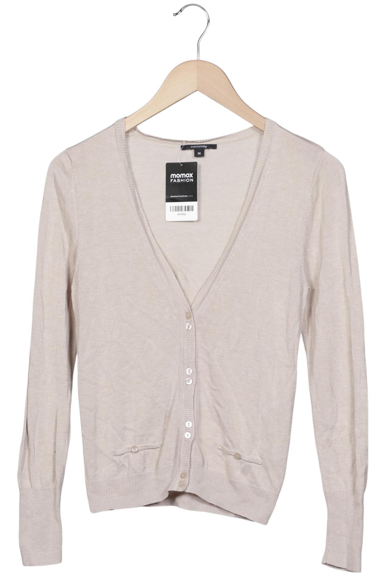 

Comma Damen Strickjacke, beige, Gr. 36