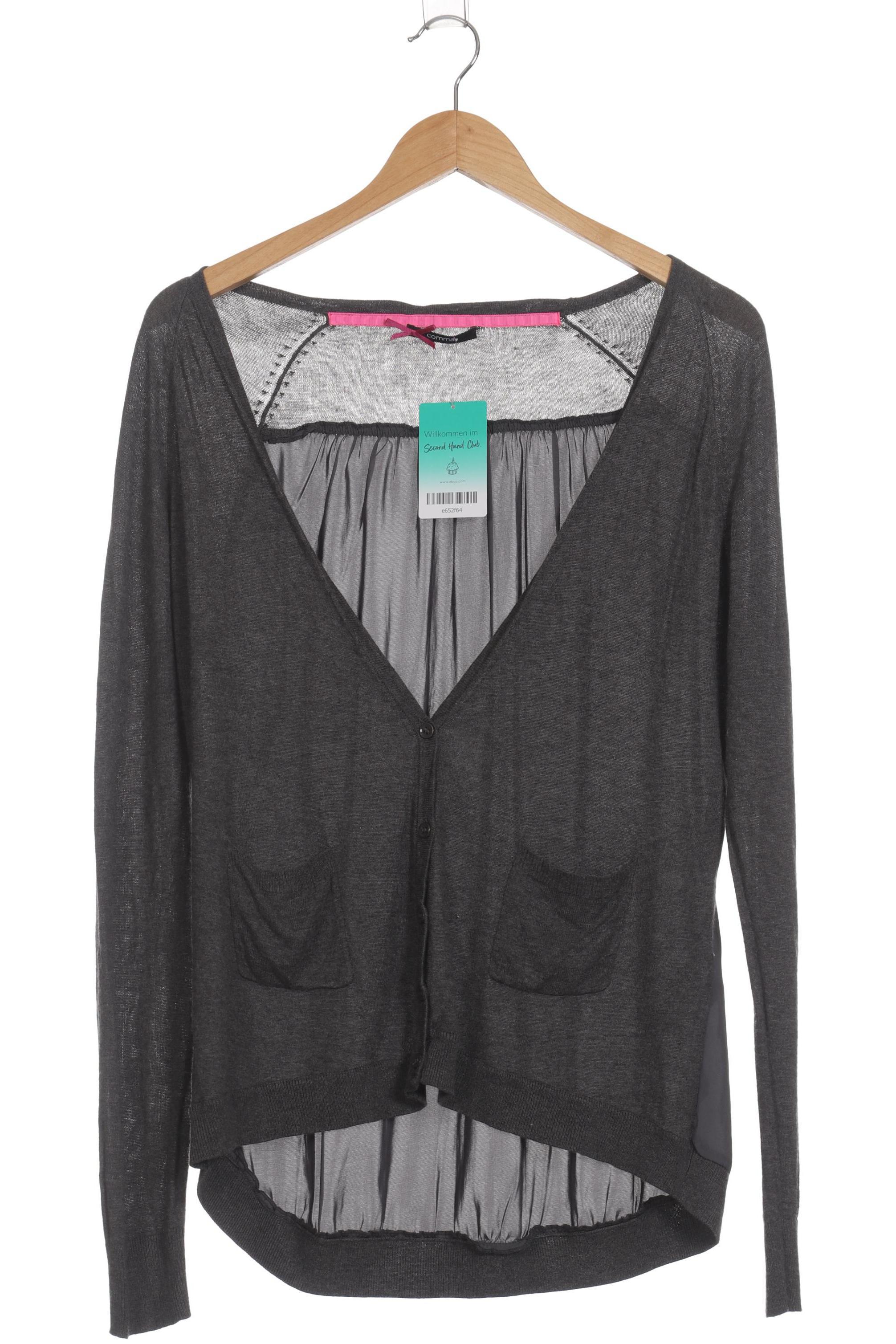 

Comma Damen Strickjacke, grau, Gr. 42