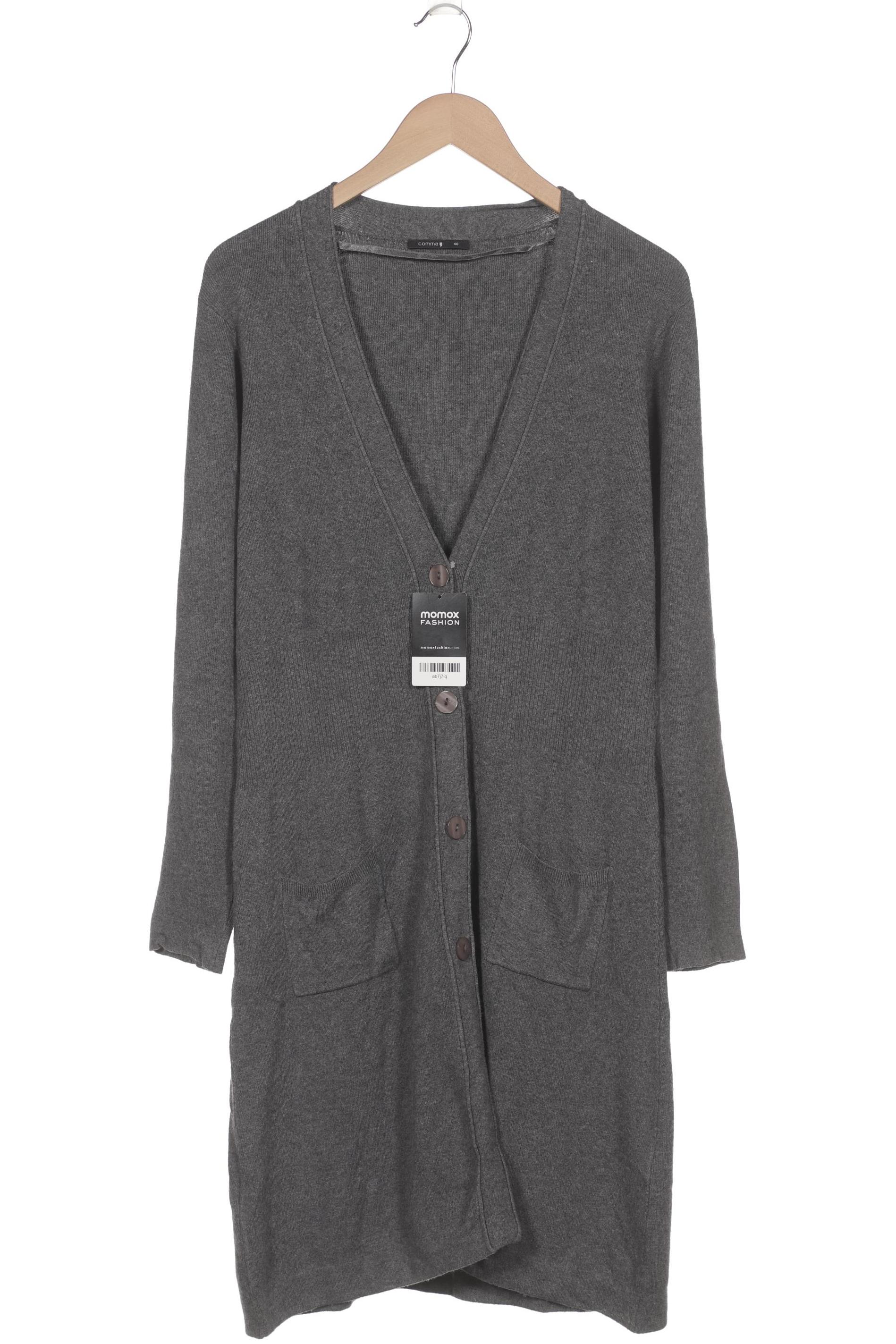 

Comma Damen Strickjacke, grau, Gr. 40