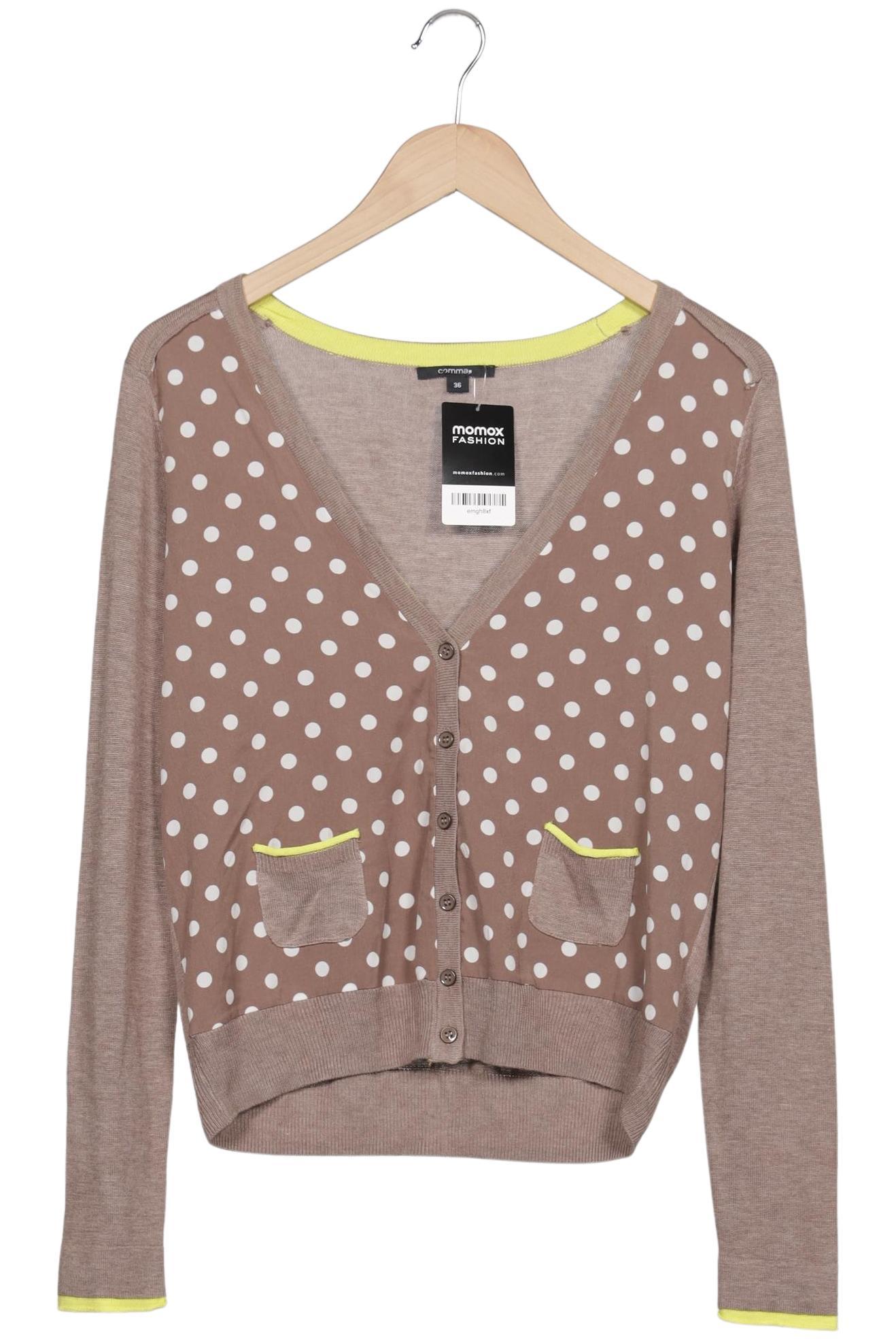 

Comma Damen Strickjacke, beige, Gr. 36