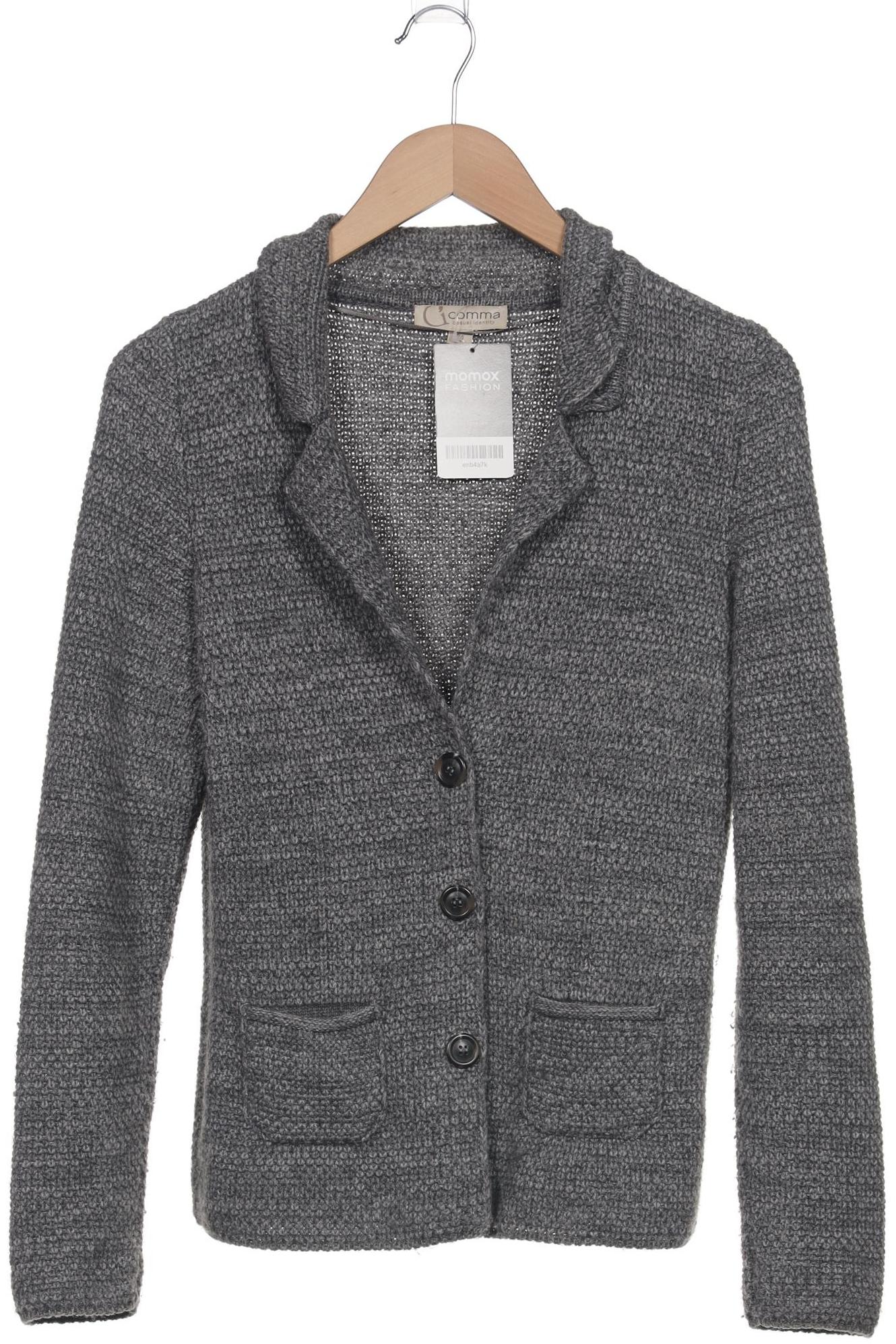 

Comma Damen Strickjacke, grau, Gr. 34