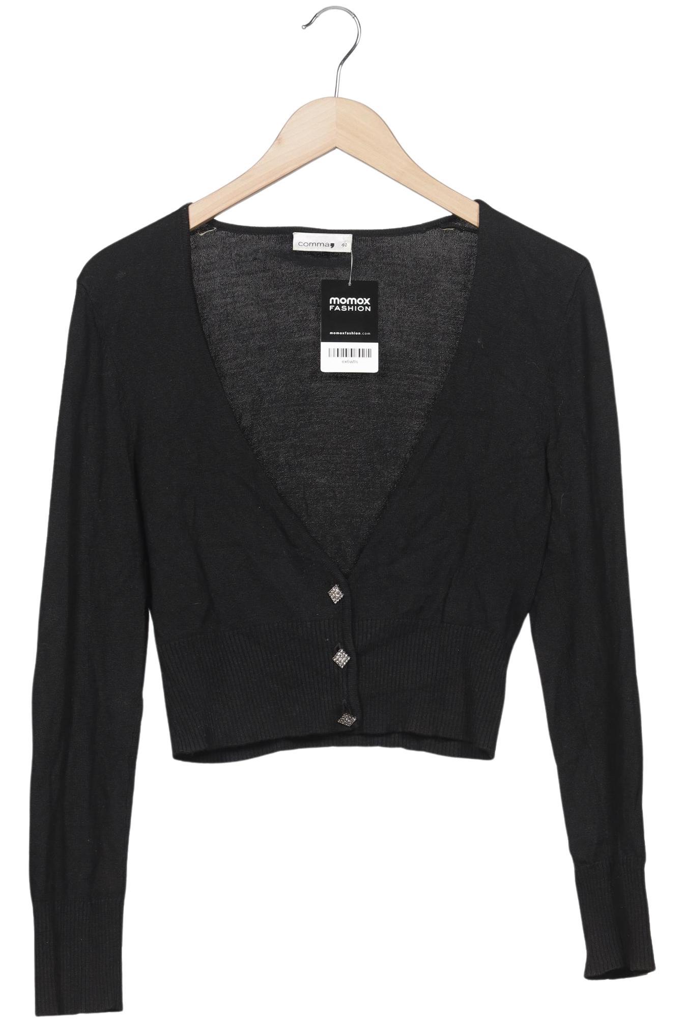 

Comma Damen Strickjacke, schwarz, Gr. 40