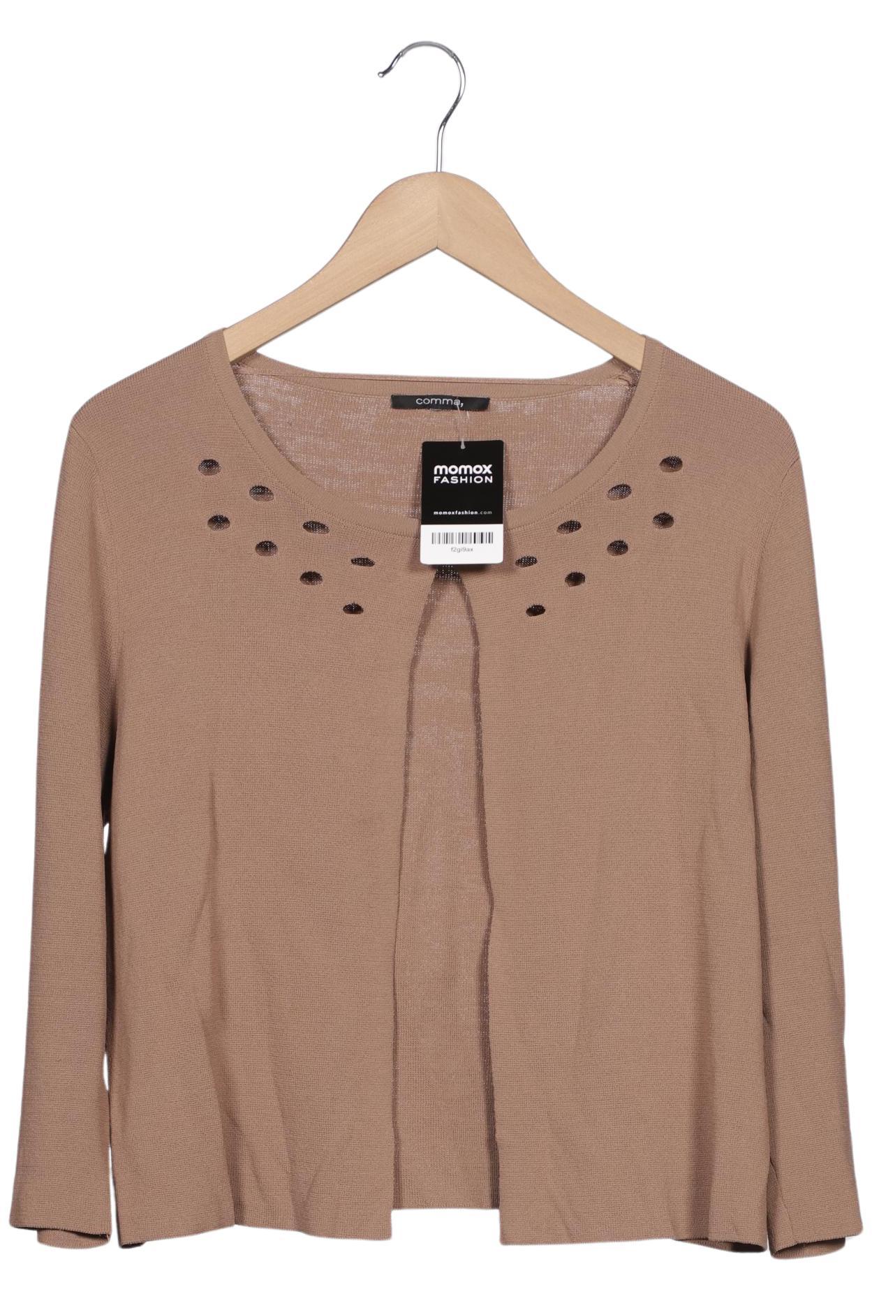 

Comma Damen Strickjacke, beige, Gr. 38