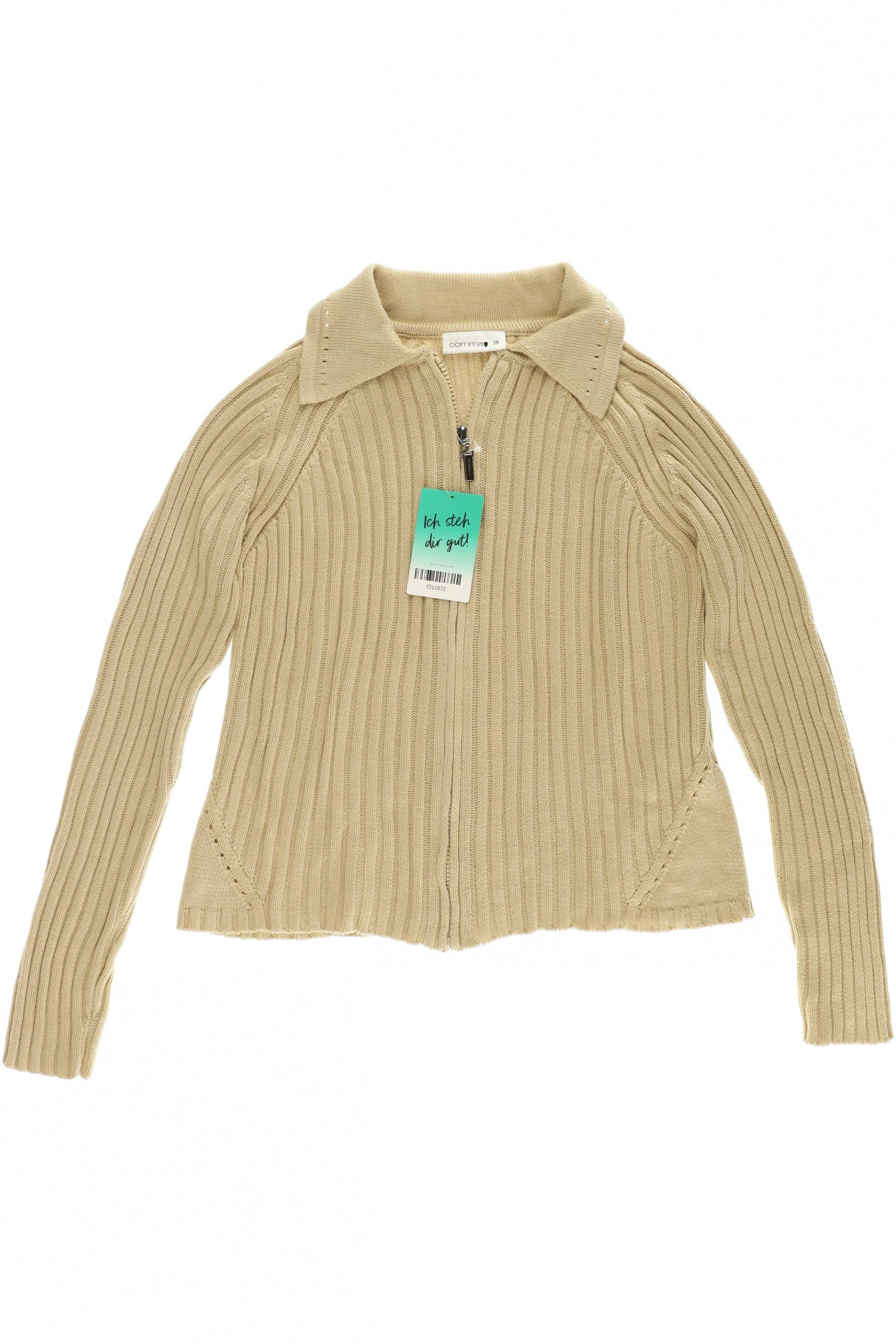 

Comma Damen Strickjacke, beige, Gr. 38