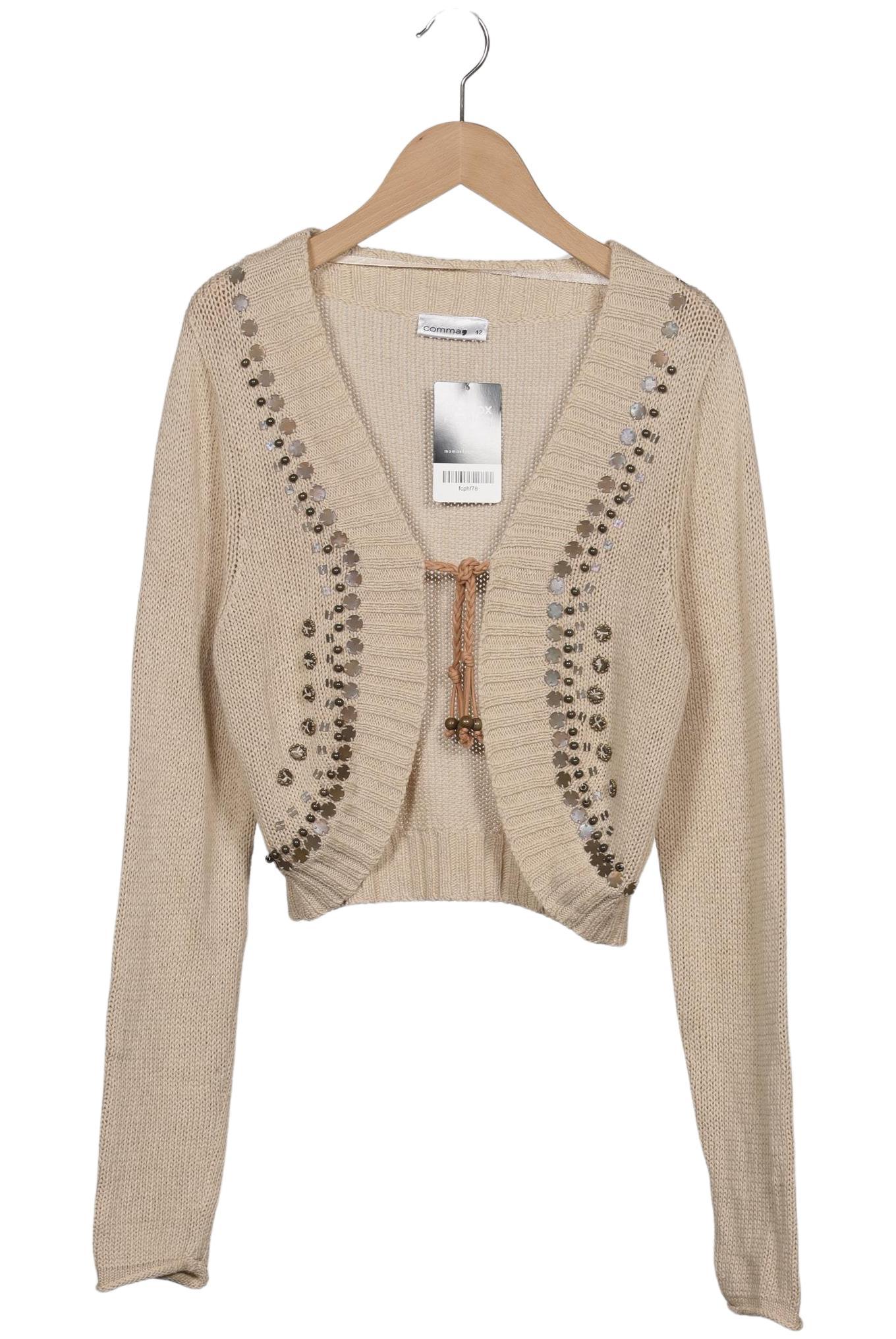 

Comma Damen Strickjacke, beige, Gr. 42