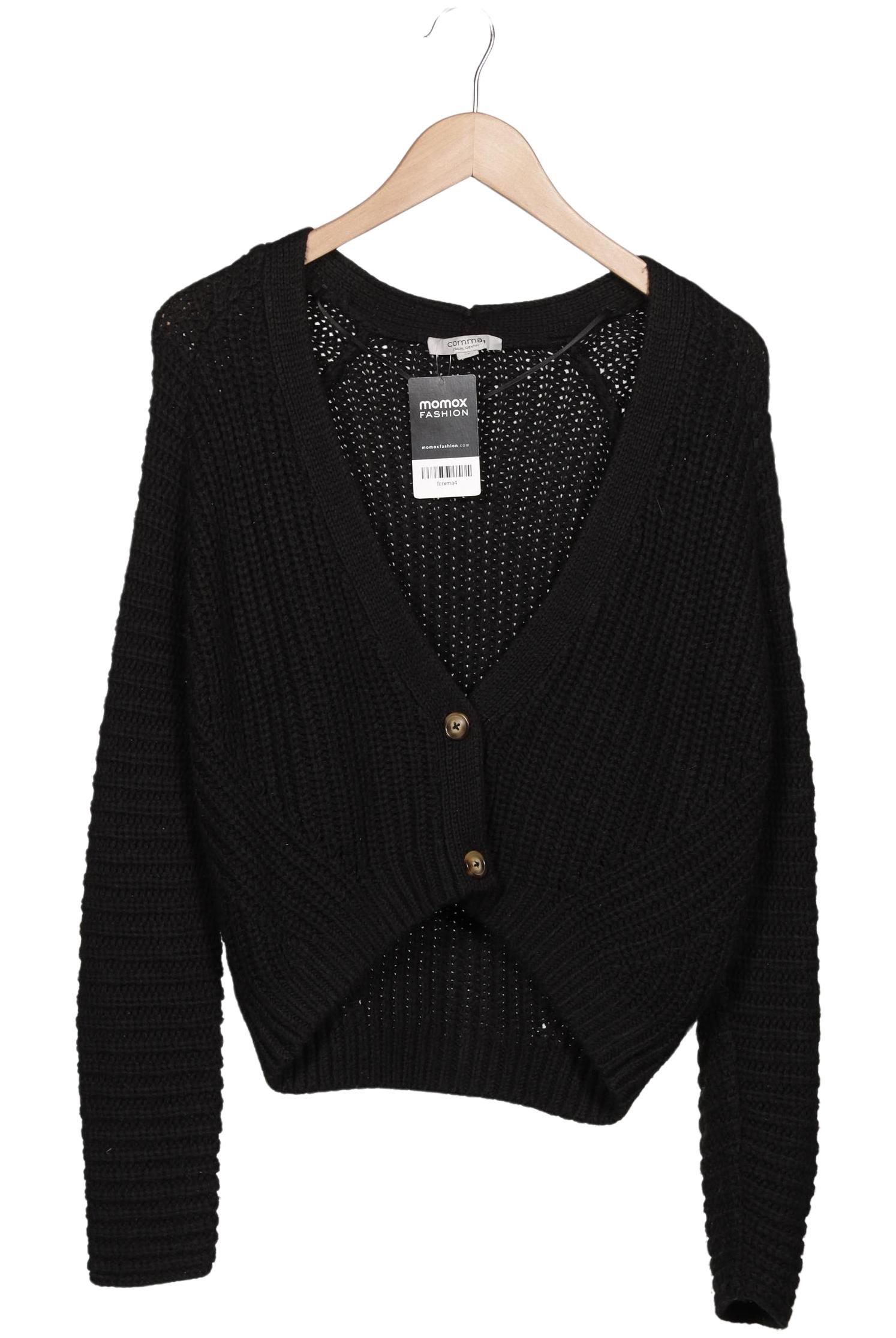 

Comma Damen Strickjacke, schwarz, Gr. 32