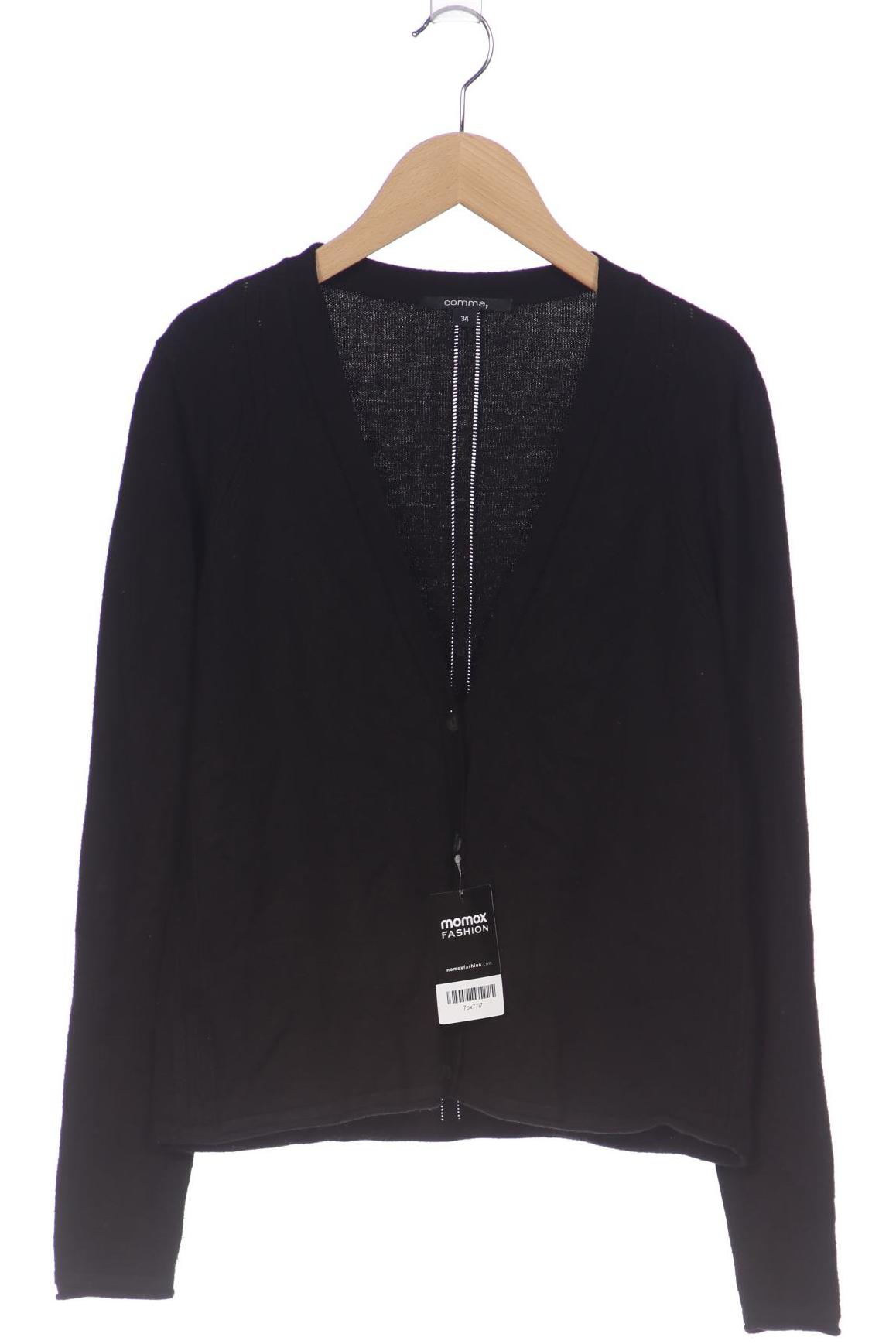 

Comma Damen Strickjacke, schwarz, Gr. 34