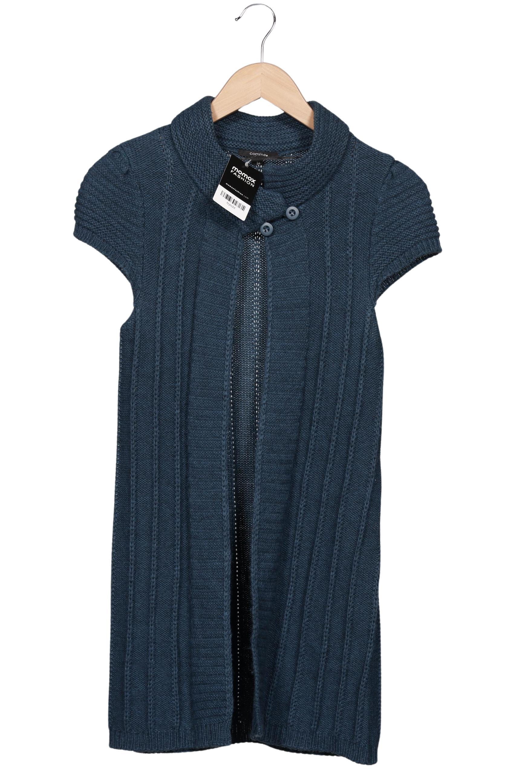

Comma Damen Strickjacke, blau, Gr. 34