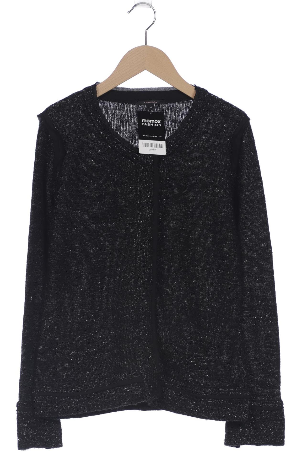 

Comma Damen Strickjacke, schwarz, Gr. 36
