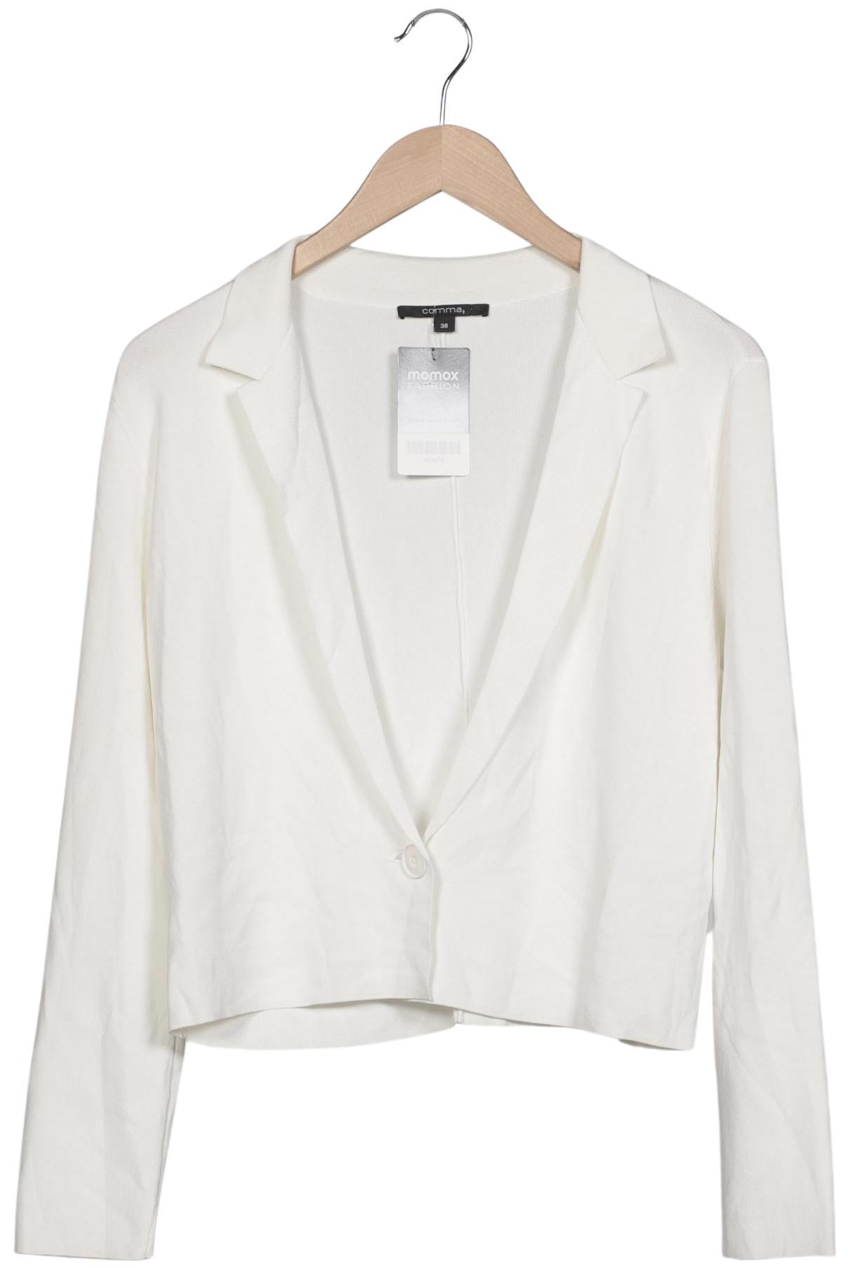 

Comma Damen Strickjacke, weiß, Gr. 38
