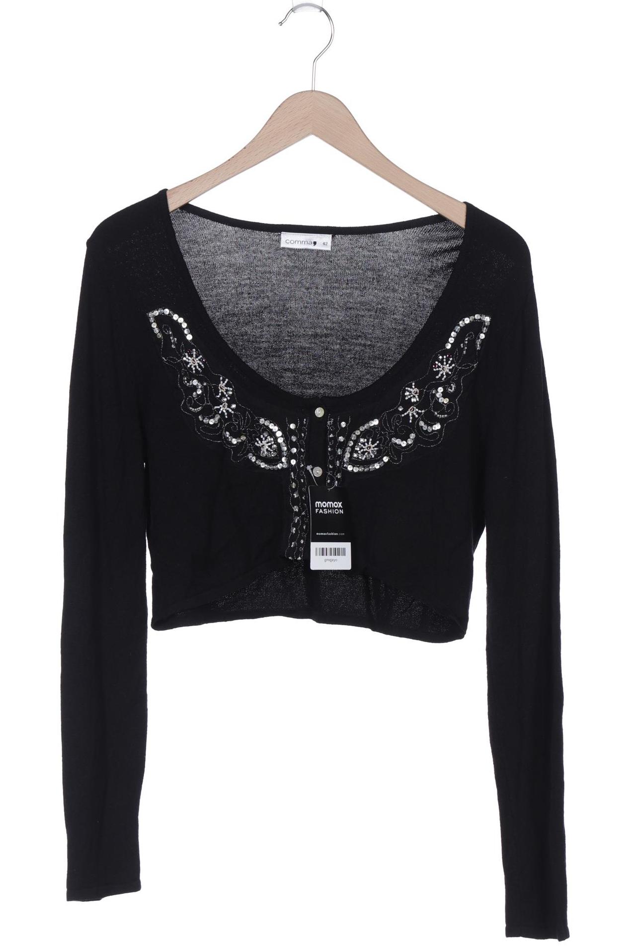 

Comma Damen Strickjacke, schwarz, Gr. 42