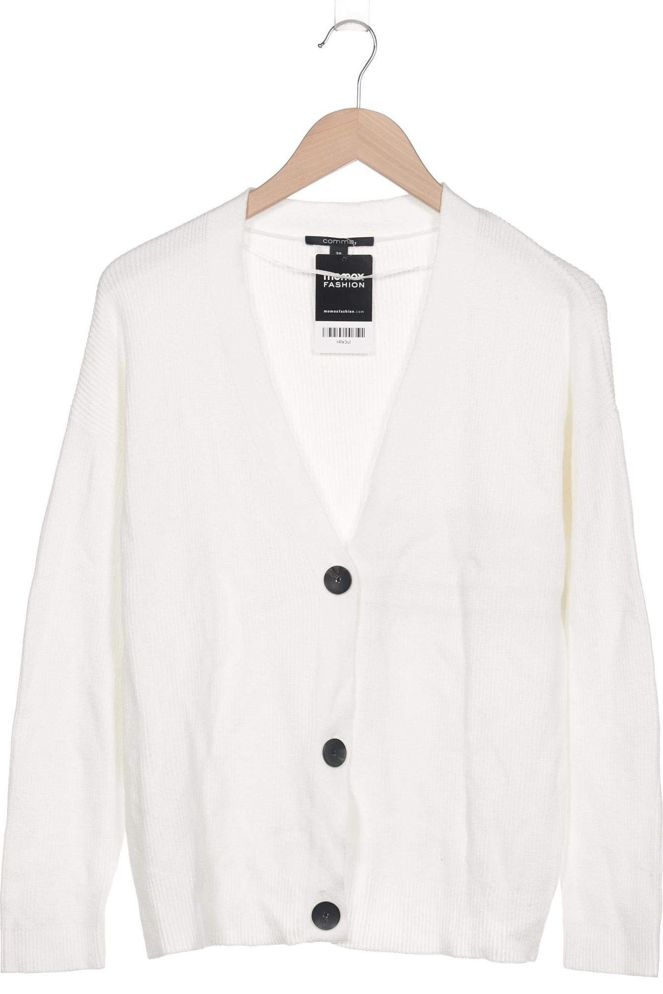 

Comma Damen Strickjacke, weiß, Gr. 38