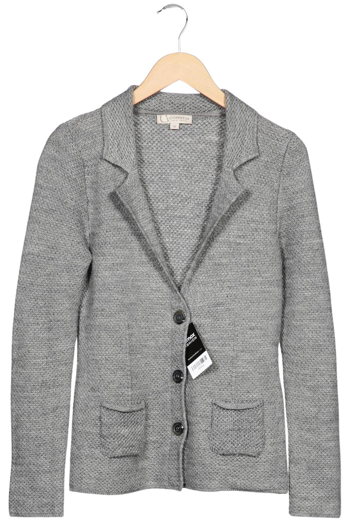 

Comma Damen Strickjacke, grau, Gr. 34