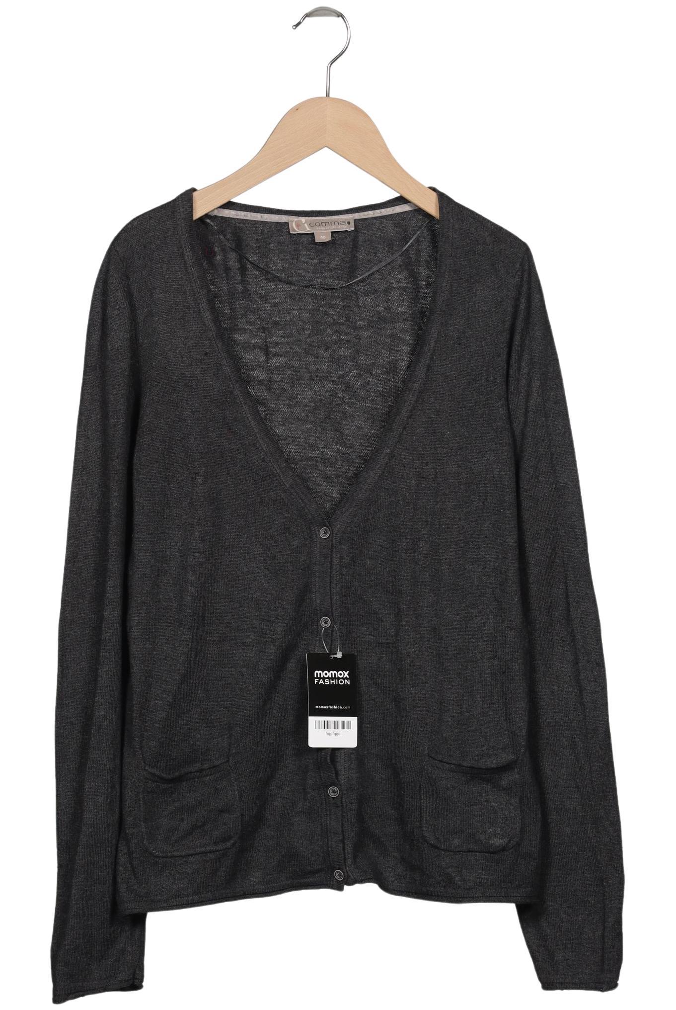 

Comma Damen Strickjacke, grau, Gr. 40