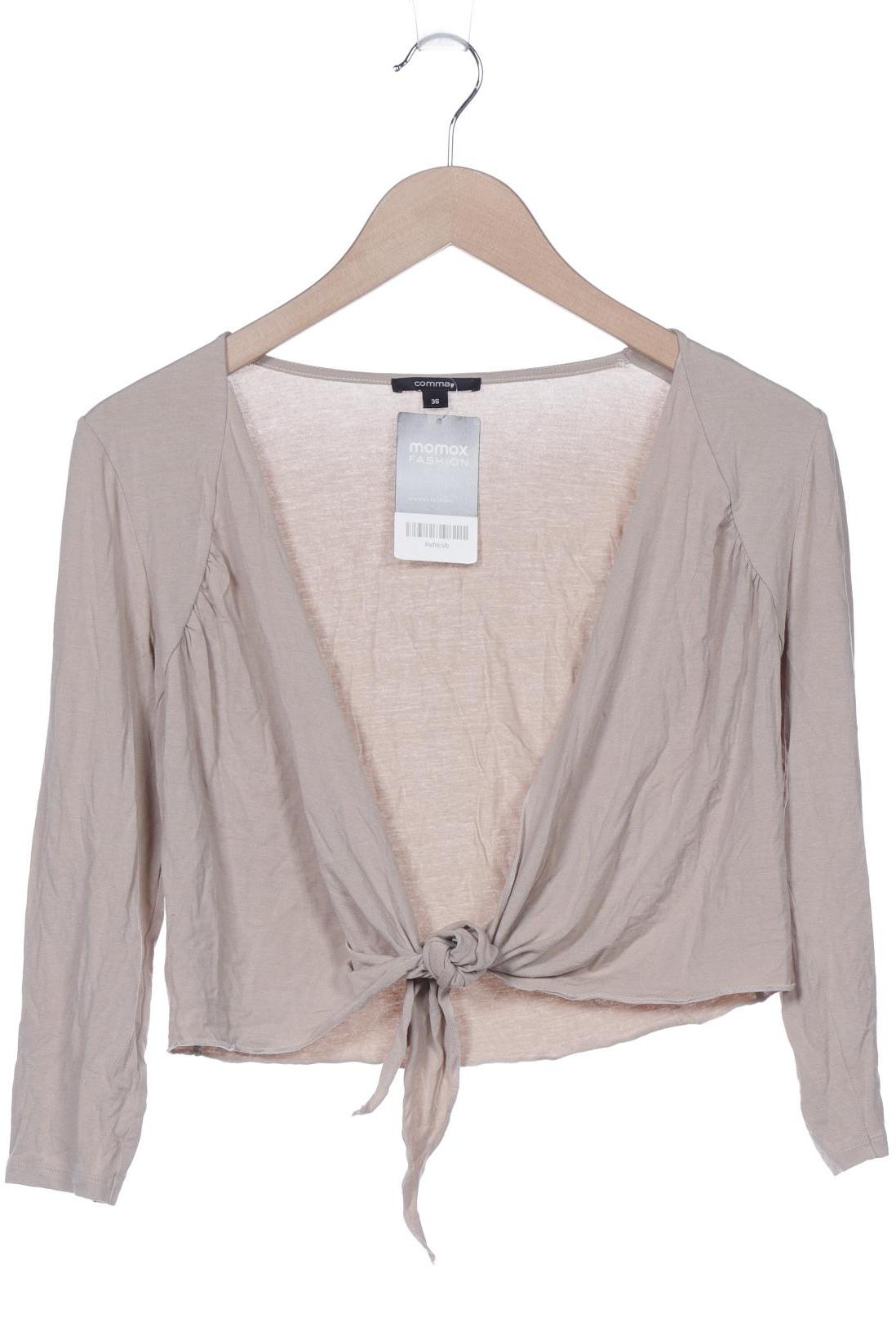 

Comma Damen Strickjacke, beige, Gr. 36