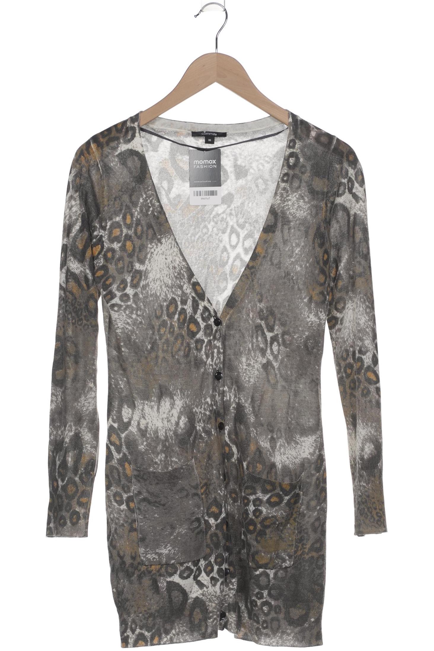 

Comma Damen Strickjacke, grau, Gr. 36
