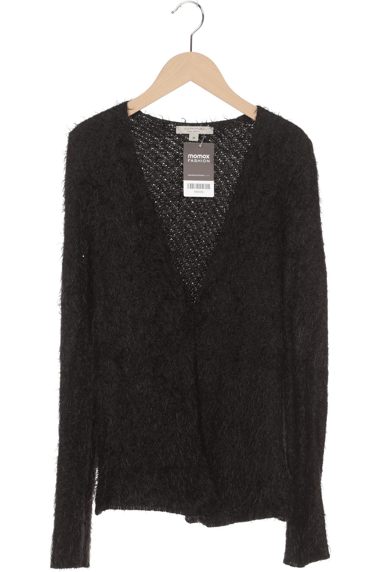 

Comma Damen Strickjacke, schwarz, Gr. 34