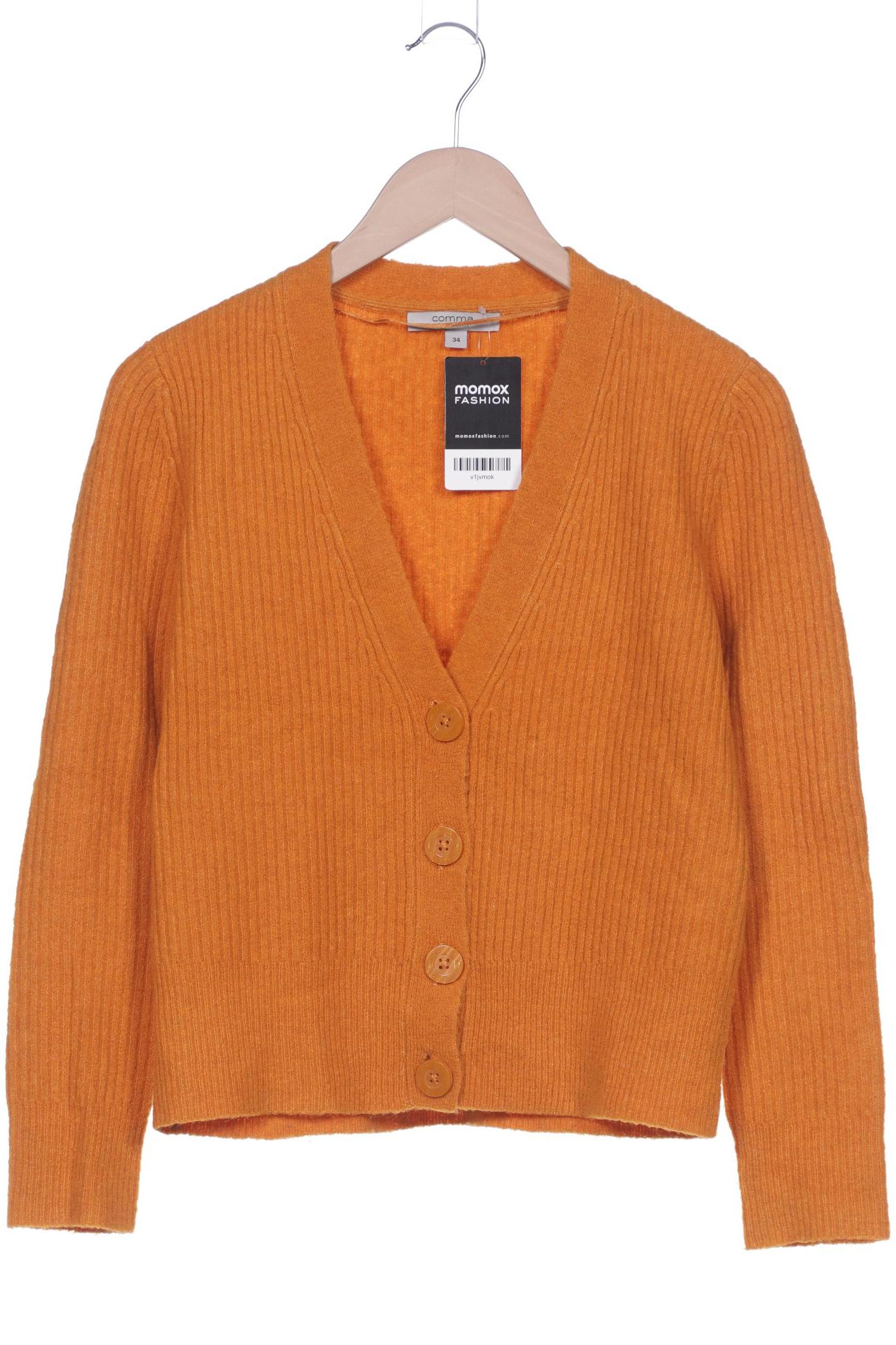 

Comma Damen Strickjacke, orange, Gr. 34