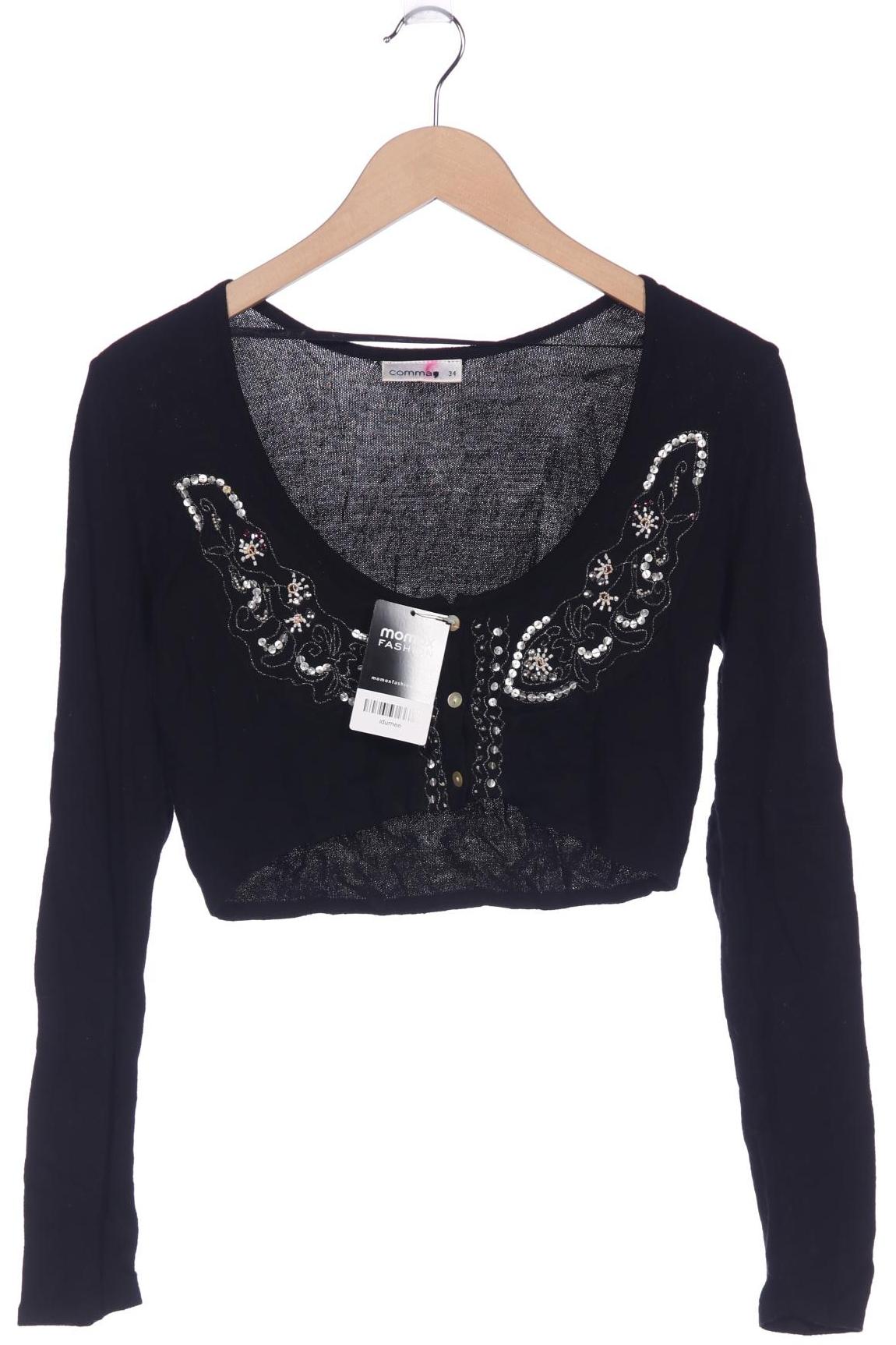 

Comma Damen Strickjacke, schwarz, Gr. 34