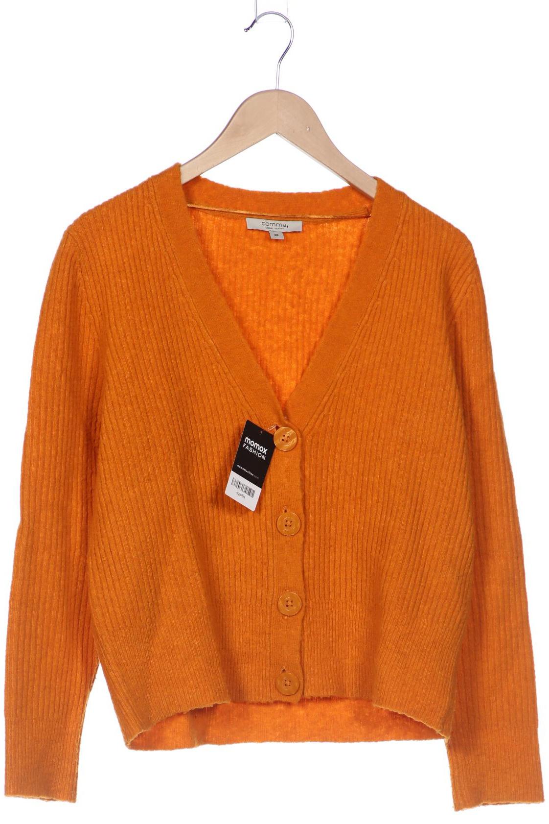 

Comma Damen Strickjacke, orange, Gr. 38