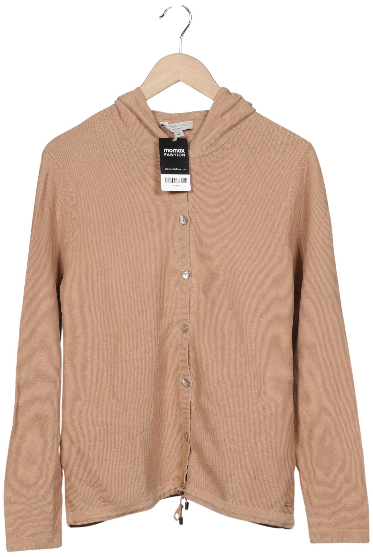 

Comma Damen Strickjacke, beige, Gr. 42