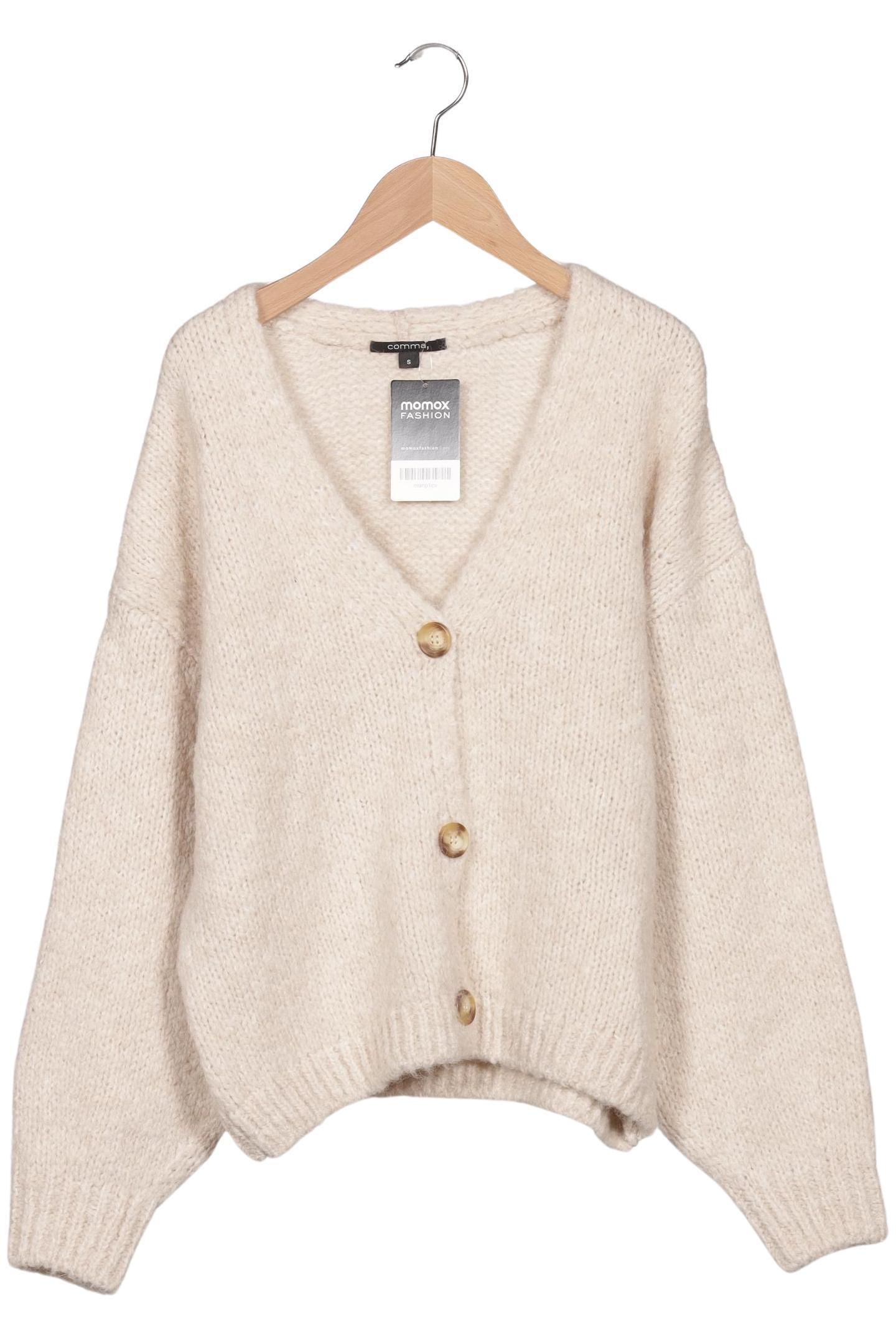 

Comma Damen Strickjacke, beige, Gr. 36