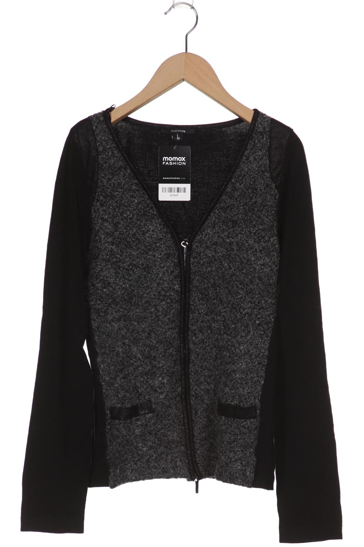 

Comma Damen Strickjacke, schwarz, Gr. 40