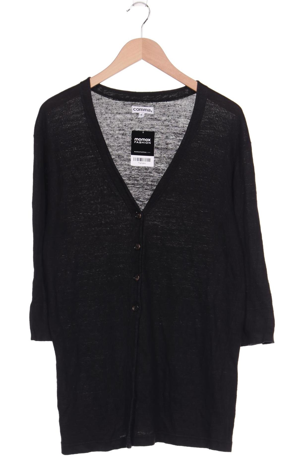 

Comma Damen Strickjacke, schwarz, Gr. 36