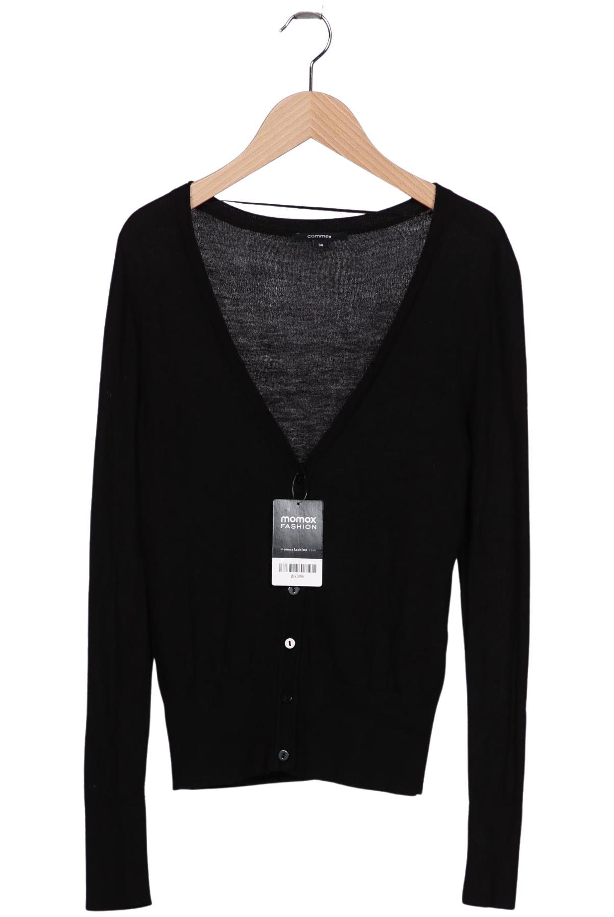 

Comma Damen Strickjacke, schwarz, Gr. 34