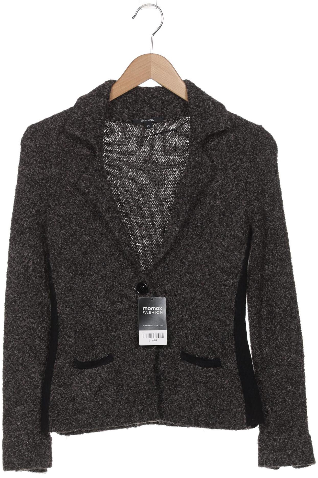 

Comma Damen Strickjacke, grau, Gr. 34