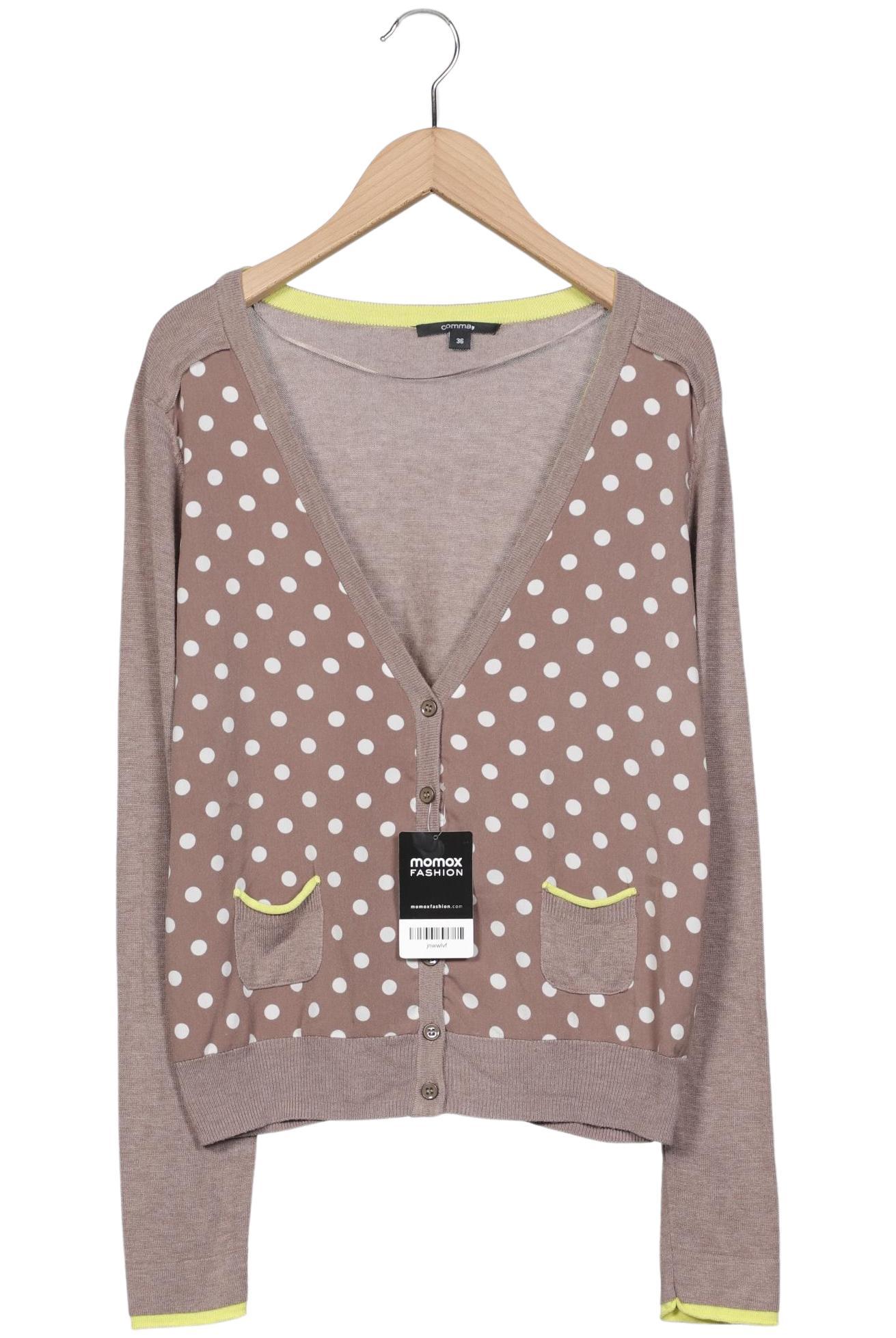 

Comma Damen Strickjacke, beige, Gr. 36