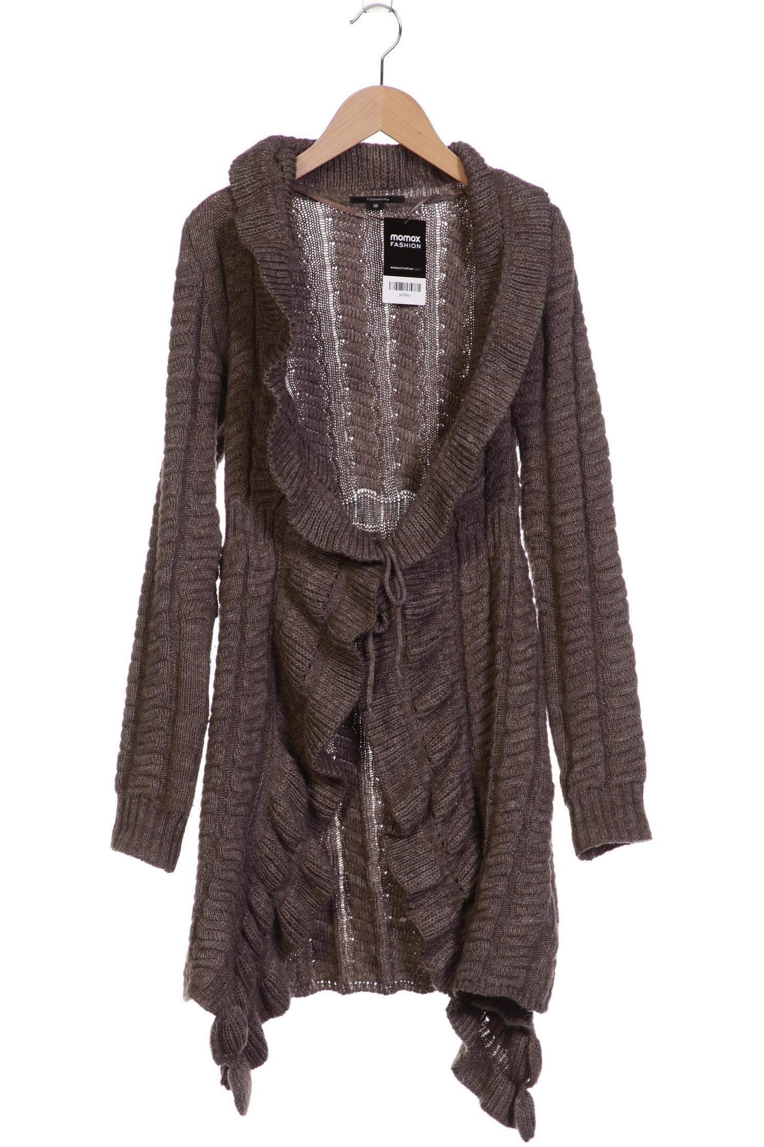 

Comma Damen Strickjacke, beige, Gr. 36