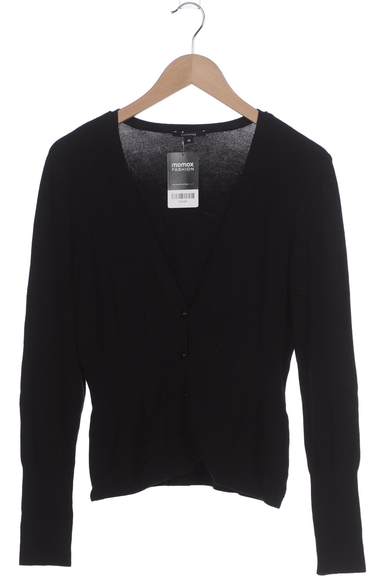 

Comma Damen Strickjacke, schwarz, Gr. 40